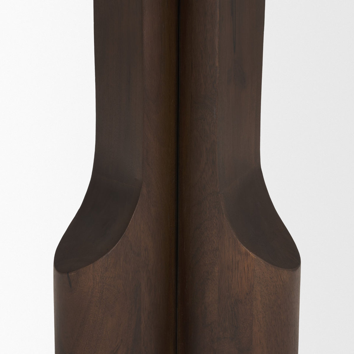 Cayson Dark Brown Sculptural Round Accent Table-Accent Tables-DECOROLALA
