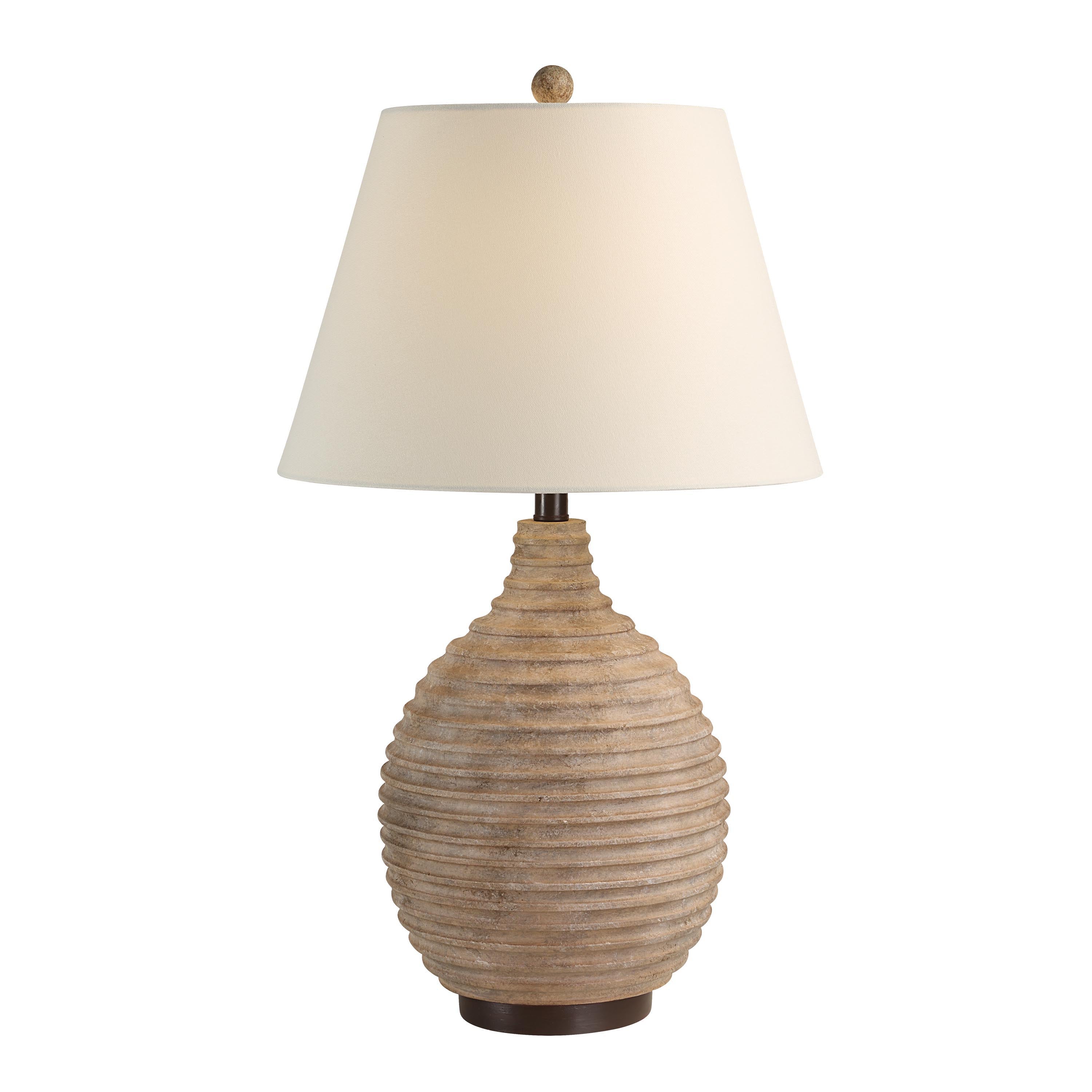 Cebada 27.5" Height Table Lamp, Brown-Table Lamp-DECOROLALA