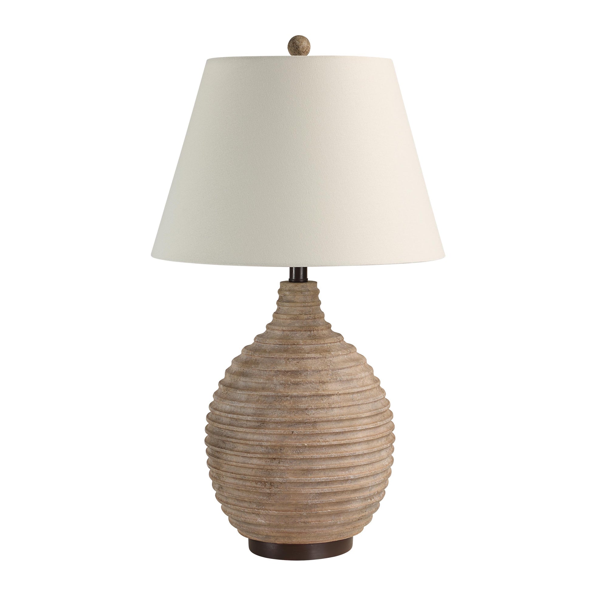 Cebada 27.5" Height Table Lamp, Brown-Table Lamp-DECOROLALA