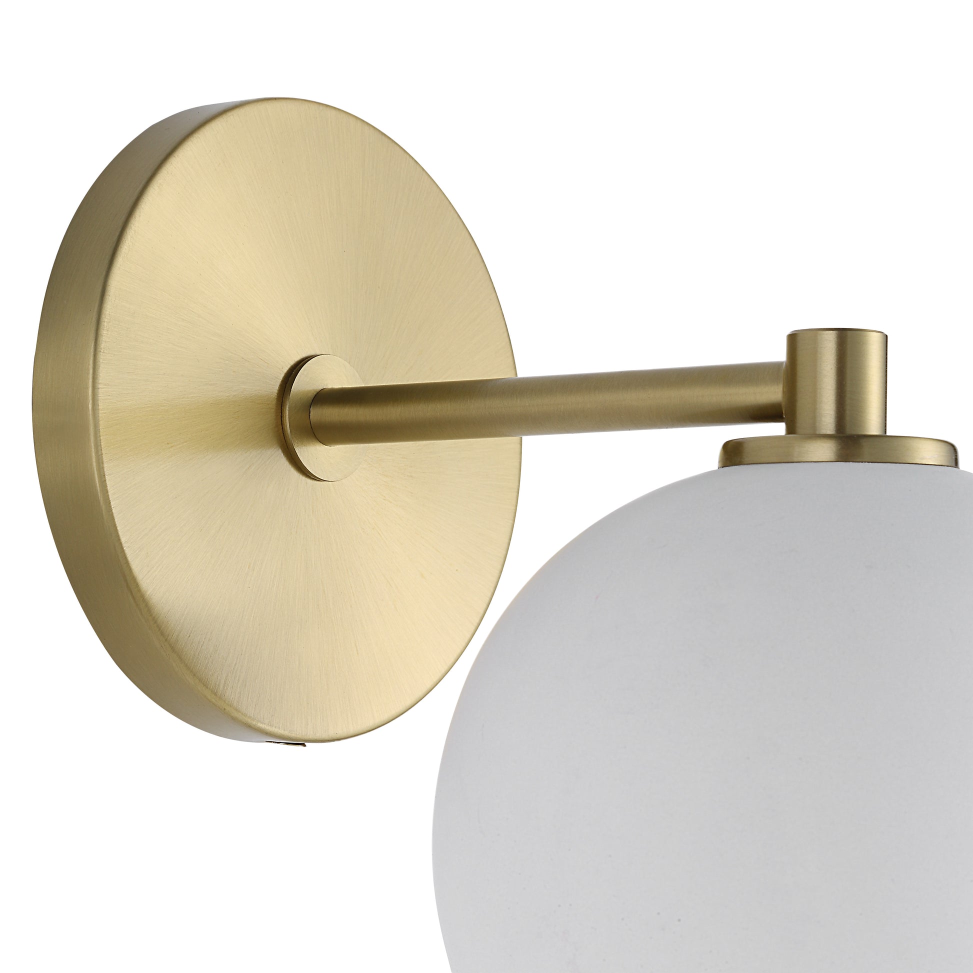 Cela 7.67" Wall Sconce, Concrete, Brass-Wall Sconce-DECOROLALA