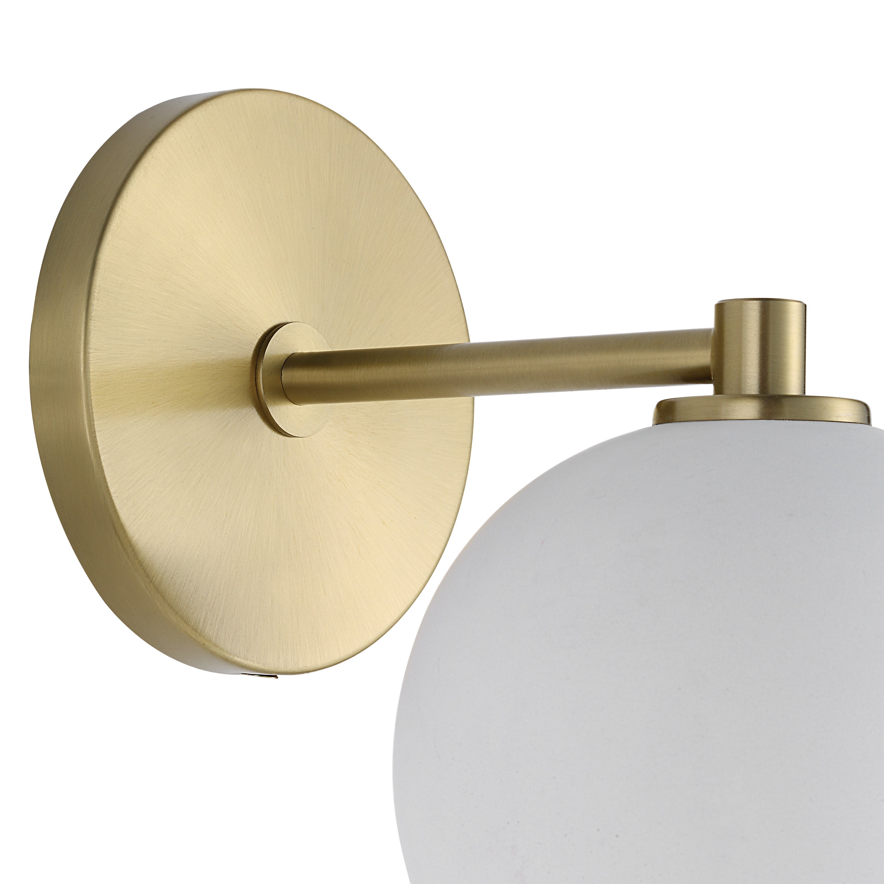Cela 7.67" Wall Sconce, Concrete, Brass-Wall Sconce-DECOROLALA