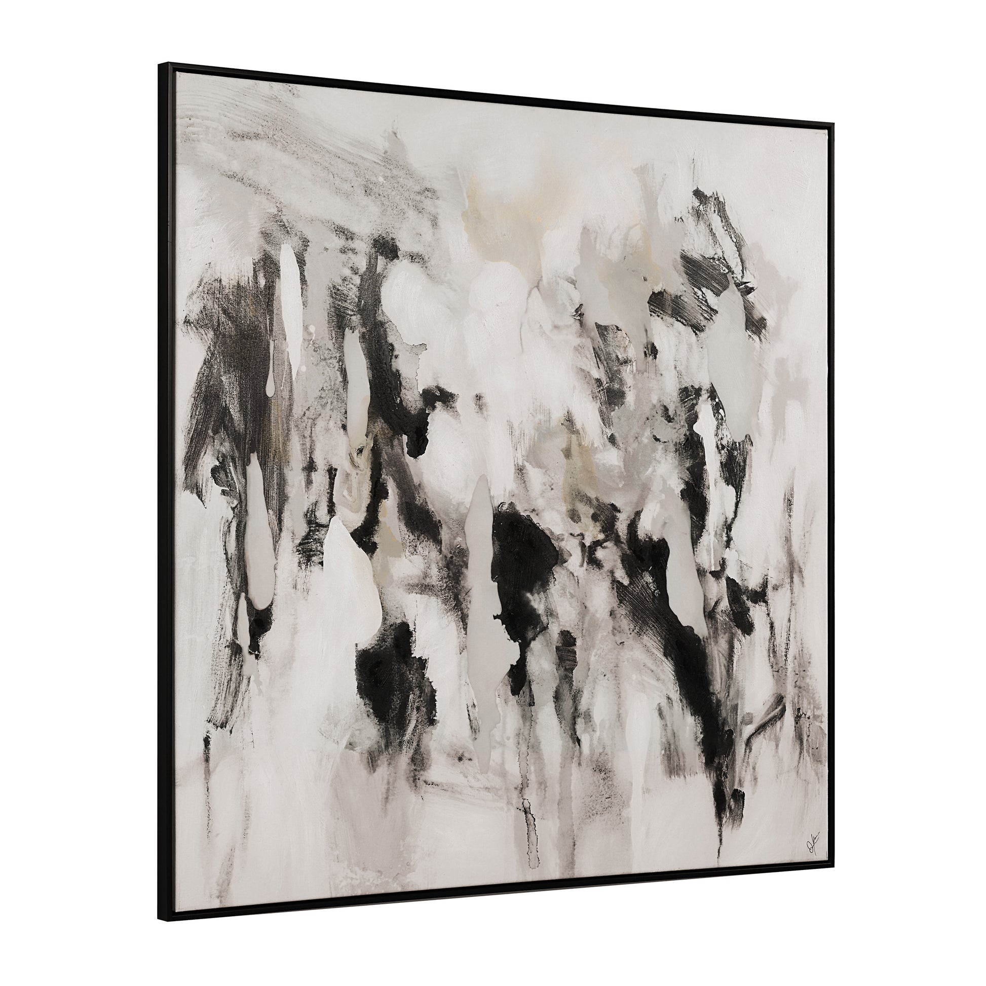 Celba 45" H x 45" W Canvas Art, White-Canvas Art-DECOROLALA