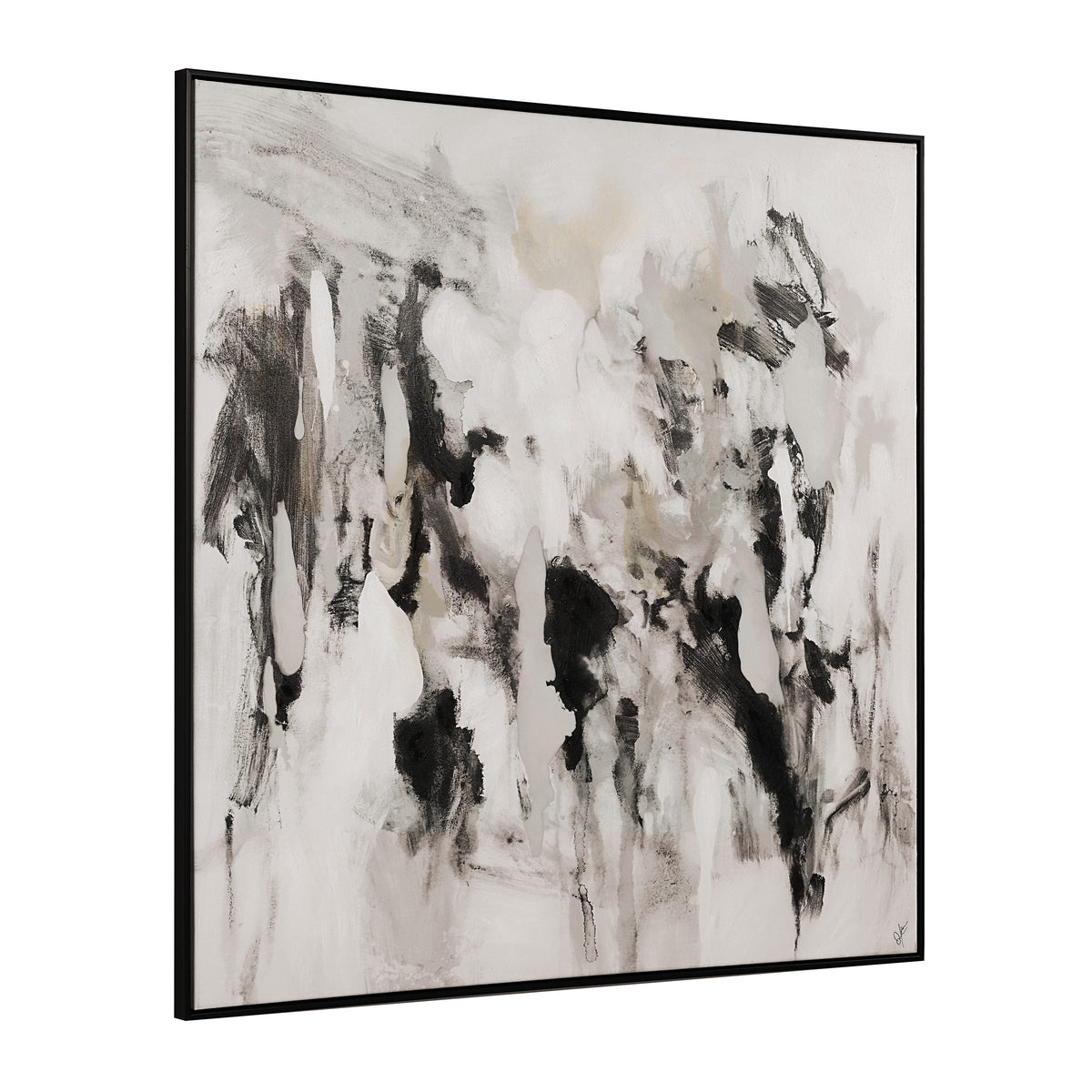 Celba 45" H x 45" W Canvas Art, White-Canvas Prints-DECOROLALA