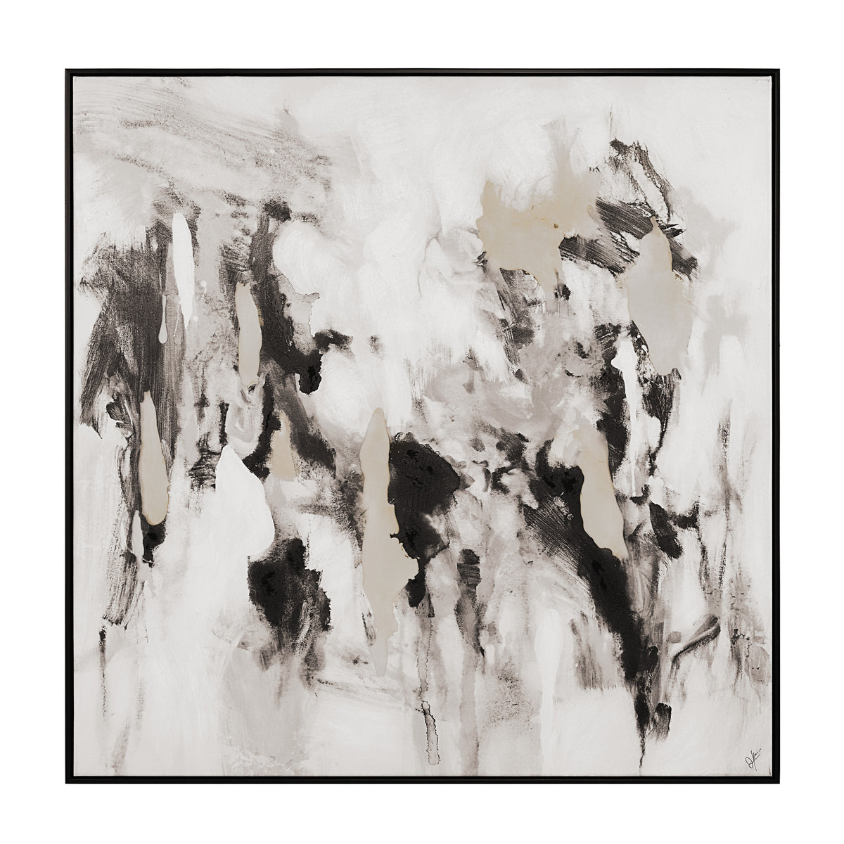 Celba 45" H x 45" W Canvas Art, White-Canvas Prints-DECOROLALA