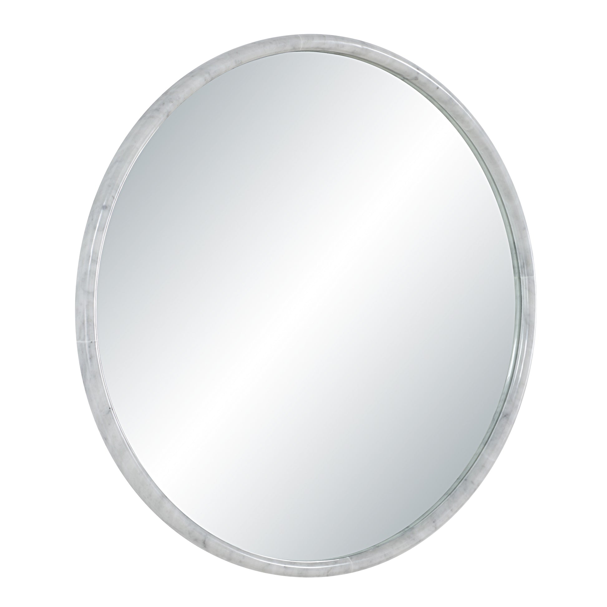 Cento 36" H x 36" W Wall Mirror, White-Mirror-DECOROLALA