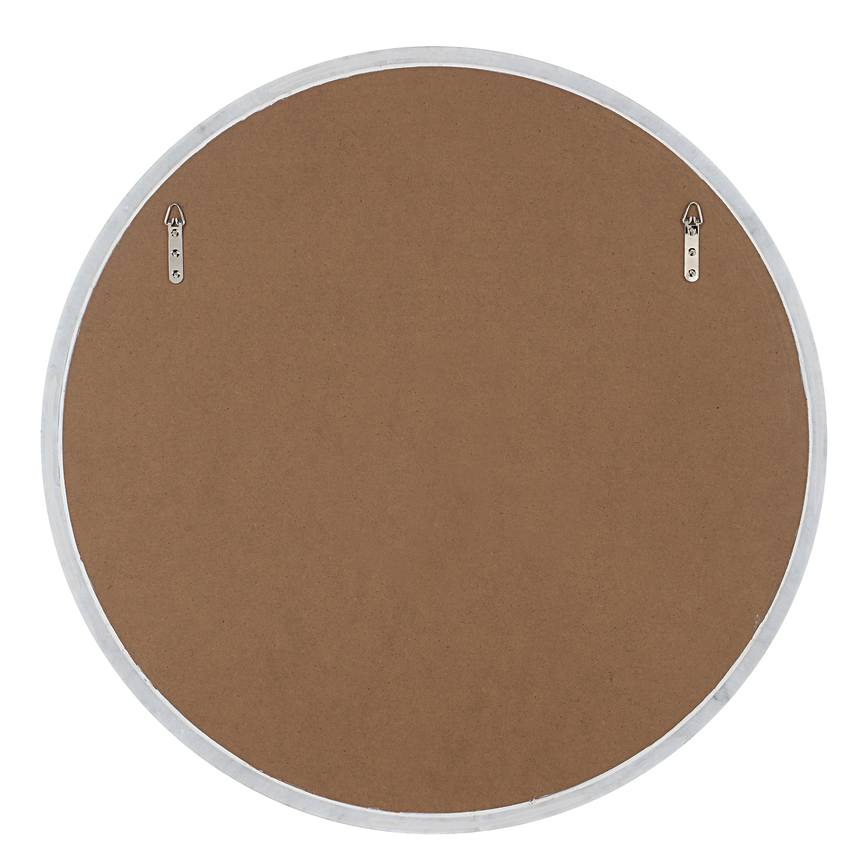 Cento 36" H x 36" W Wall Mirror, White-Mirror-DECOROLALA