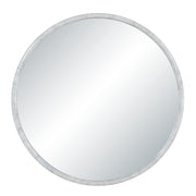 Cento 36" H x 36" W Wall Mirror, White-Mirror-DECOROLALA