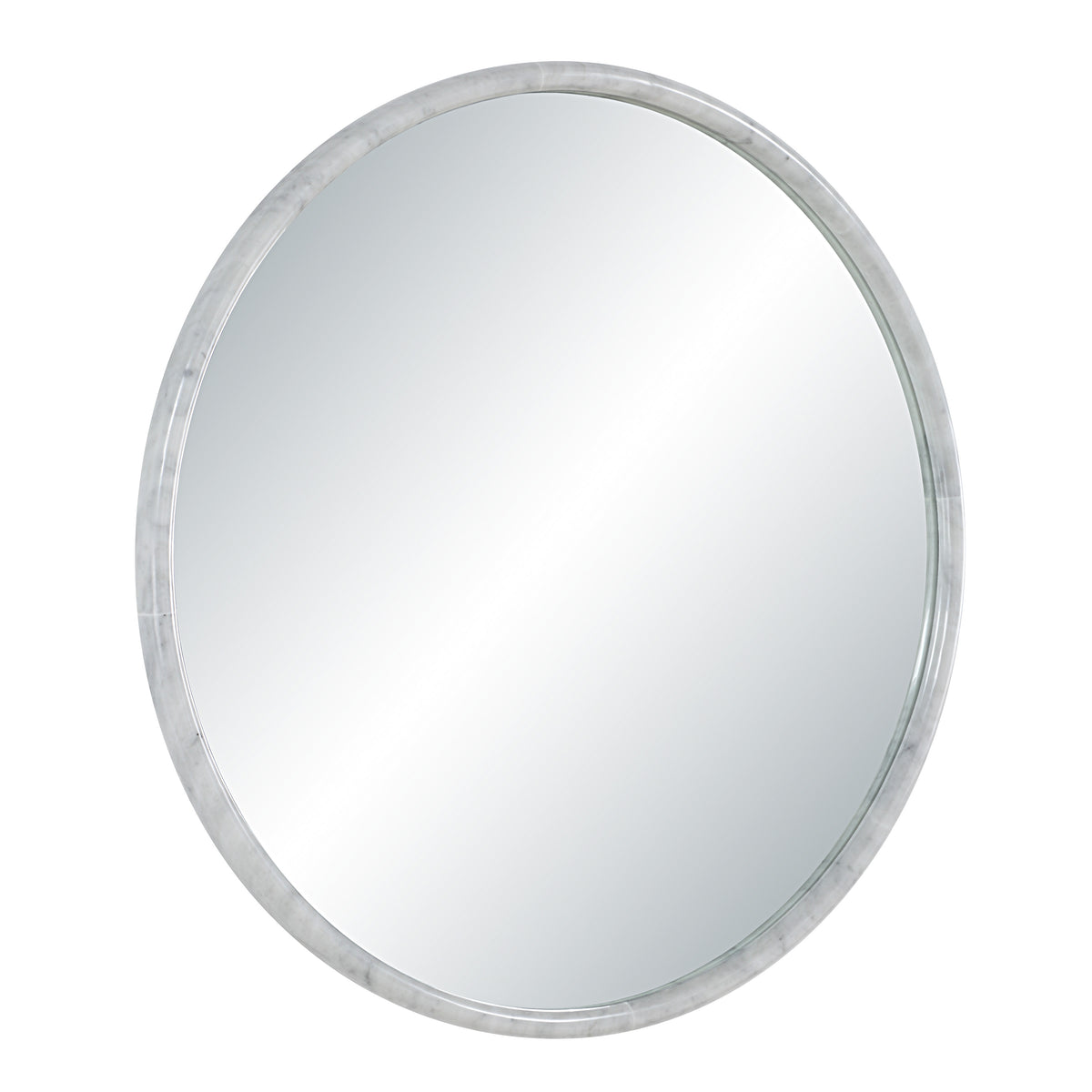 Cento 36" H x 36" W Wall Mirror, White-Mirrors-DECOROLALA