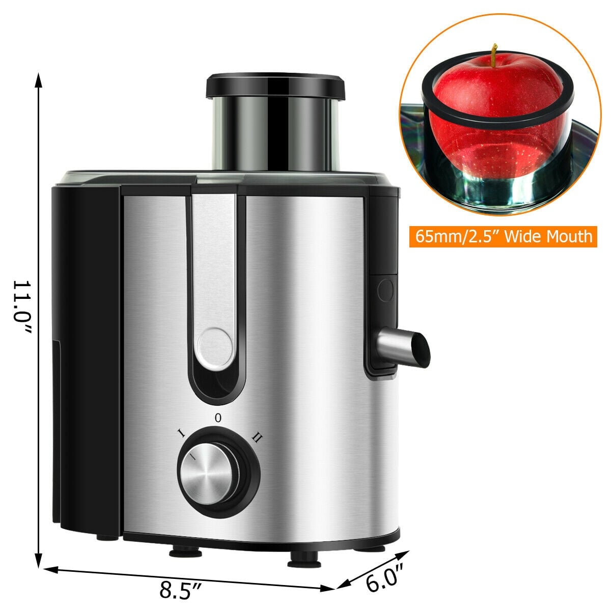 Centrifugal Juicer Machine Juicer Extractor Dual Speed-Juicers & Coffee Machines-DECOROLALA