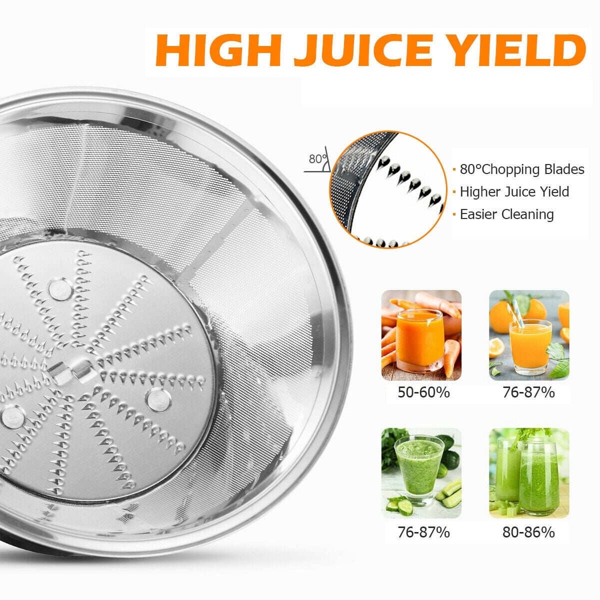 Centrifugal Juicer Machine Juicer Extractor Dual Speed-Juicers & Coffee Machines-DECOROLALA