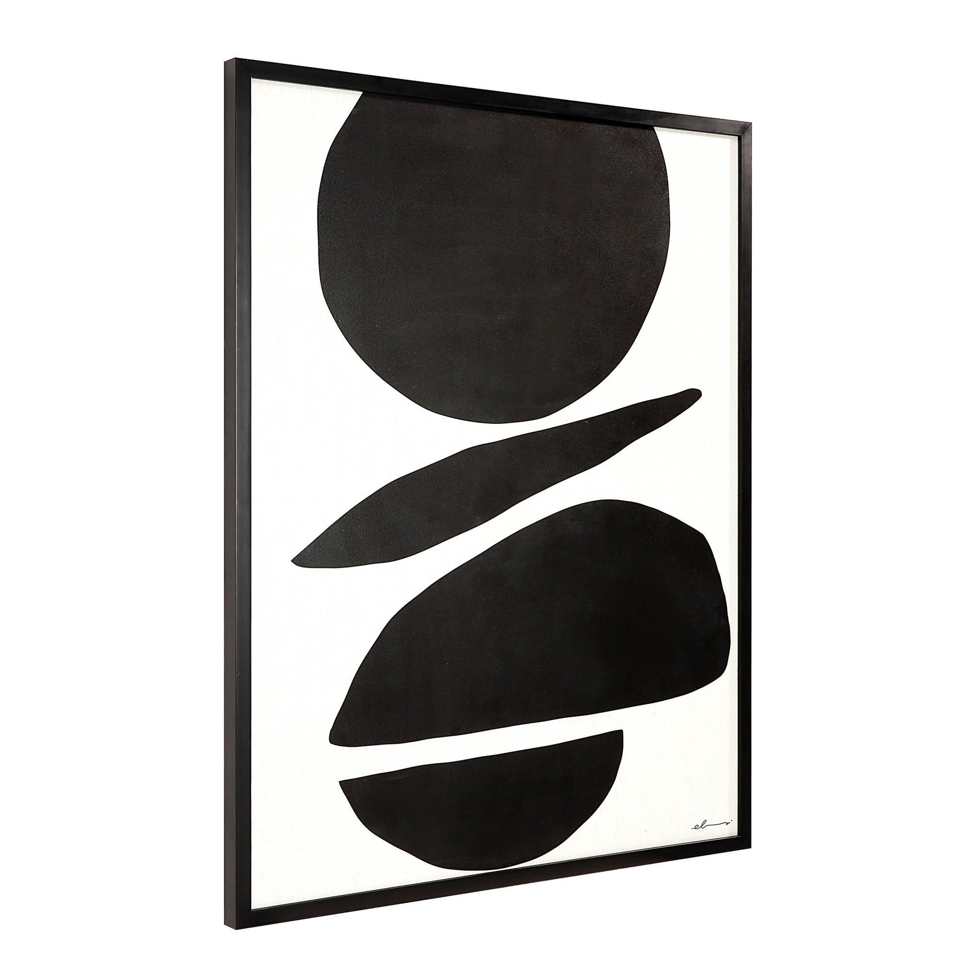 Cercola 45" Wide Wall Art, Black-Wall Art-DECOROLALA