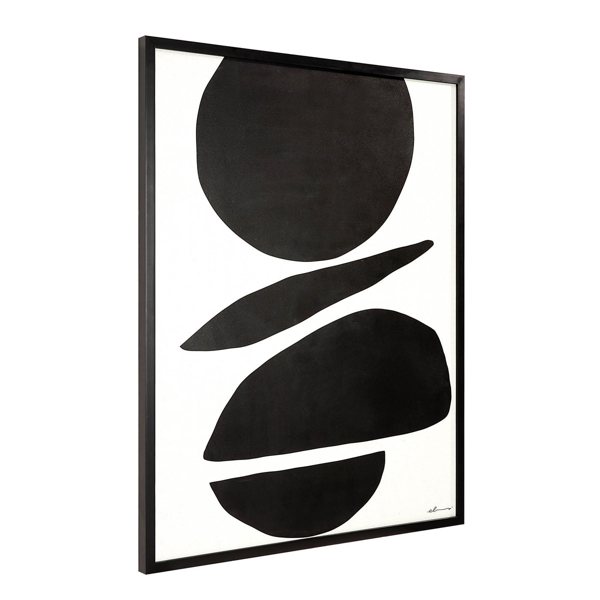 Cercola 45" Wide Wall Art, Black-Wall Art Prints-DECOROLALA