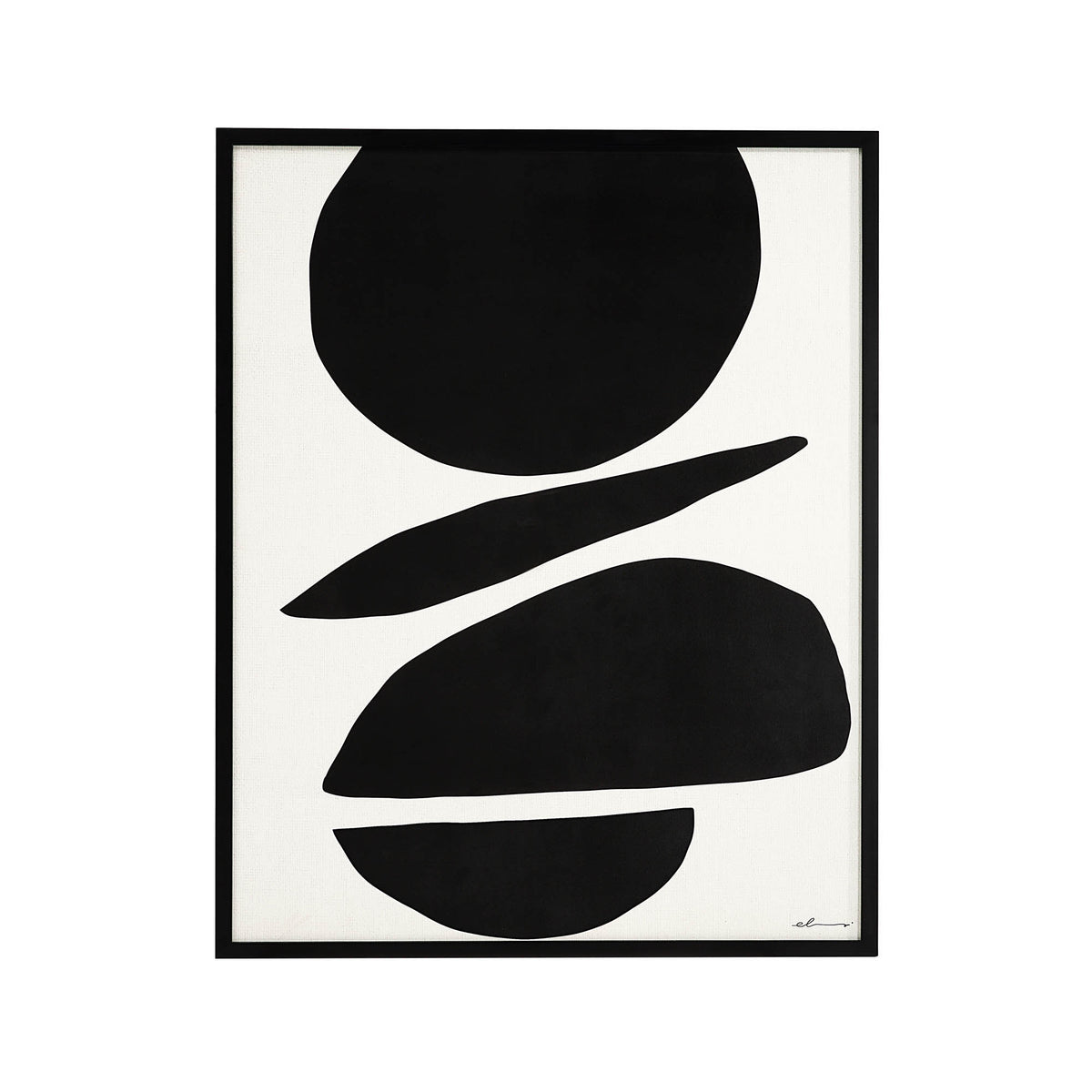 Cercola 45" Wide Wall Art, Black-Wall Art Prints-DECOROLALA