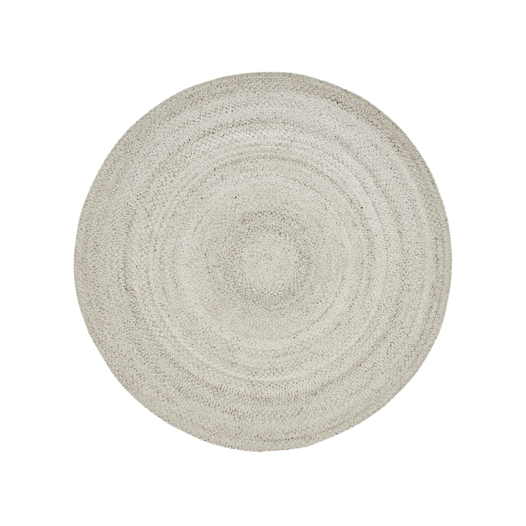 Cercola Ivory Hand Woven Round Rug-Indoor Rug-DECOROLALA
