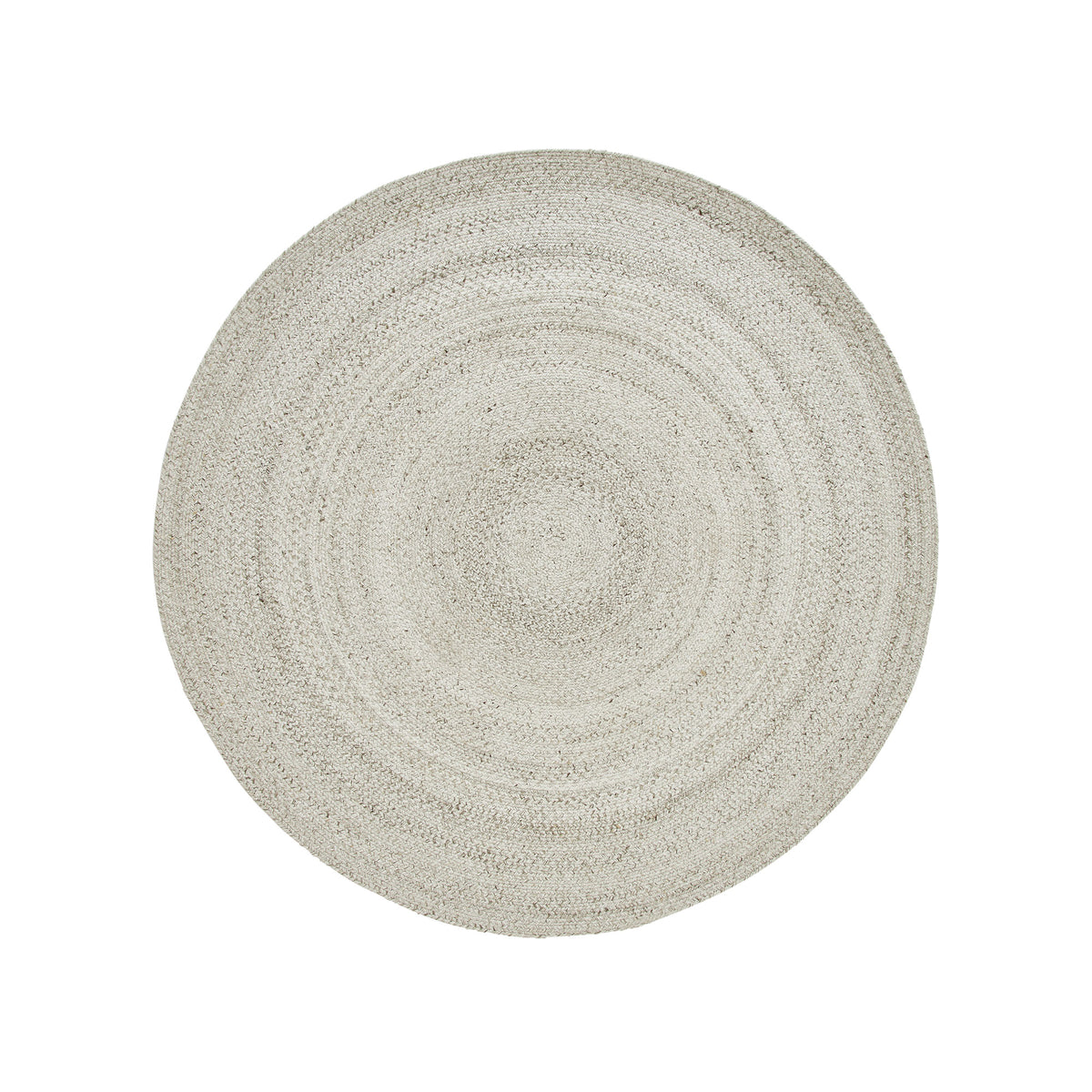 Cercola Ivory Hand Woven Round Rug-Rugs-DECOROLALA