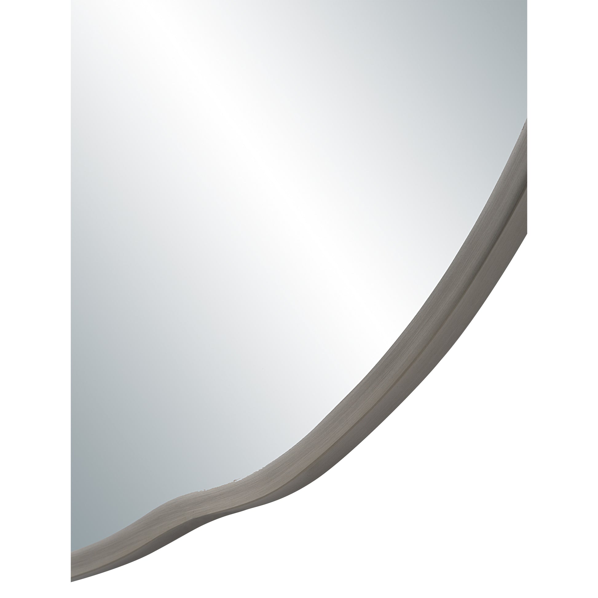Cerro 30" H x 30" W Wall Mirror, Silver-Mirror-DECOROLALA