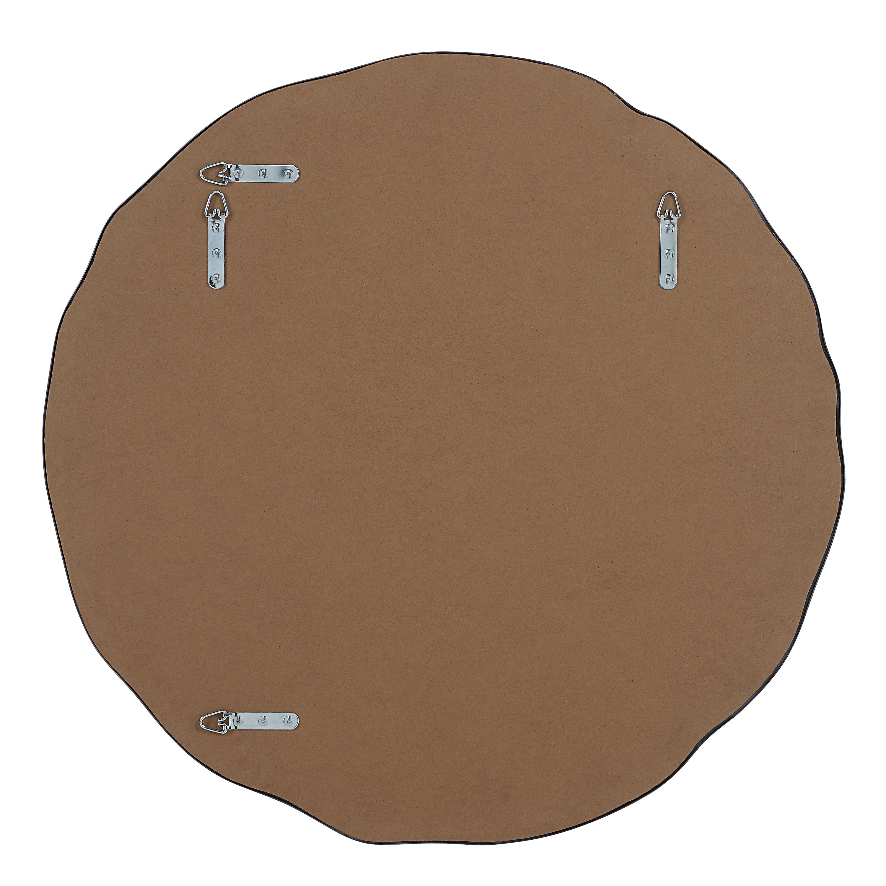 Cerro 30" H x 30" W Wall Mirror, Silver-Mirror-DECOROLALA