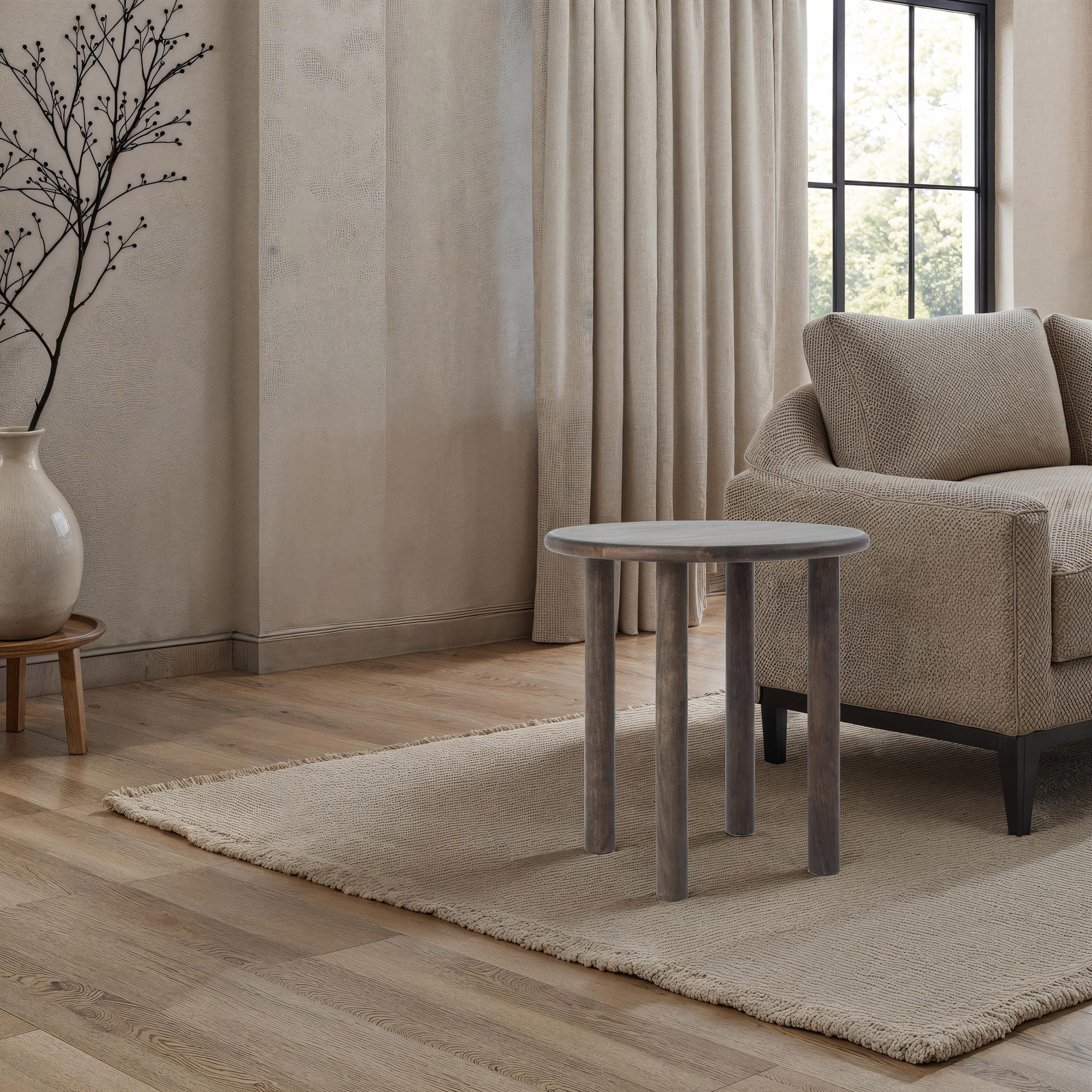 Cetus 22.0" Height Side Table-End Table-DECOROLALA