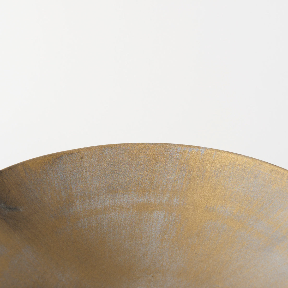 Chadwick II 13L x 13W Gold Metal Webbed Feet Bowl-Bowls-DECOROLALA