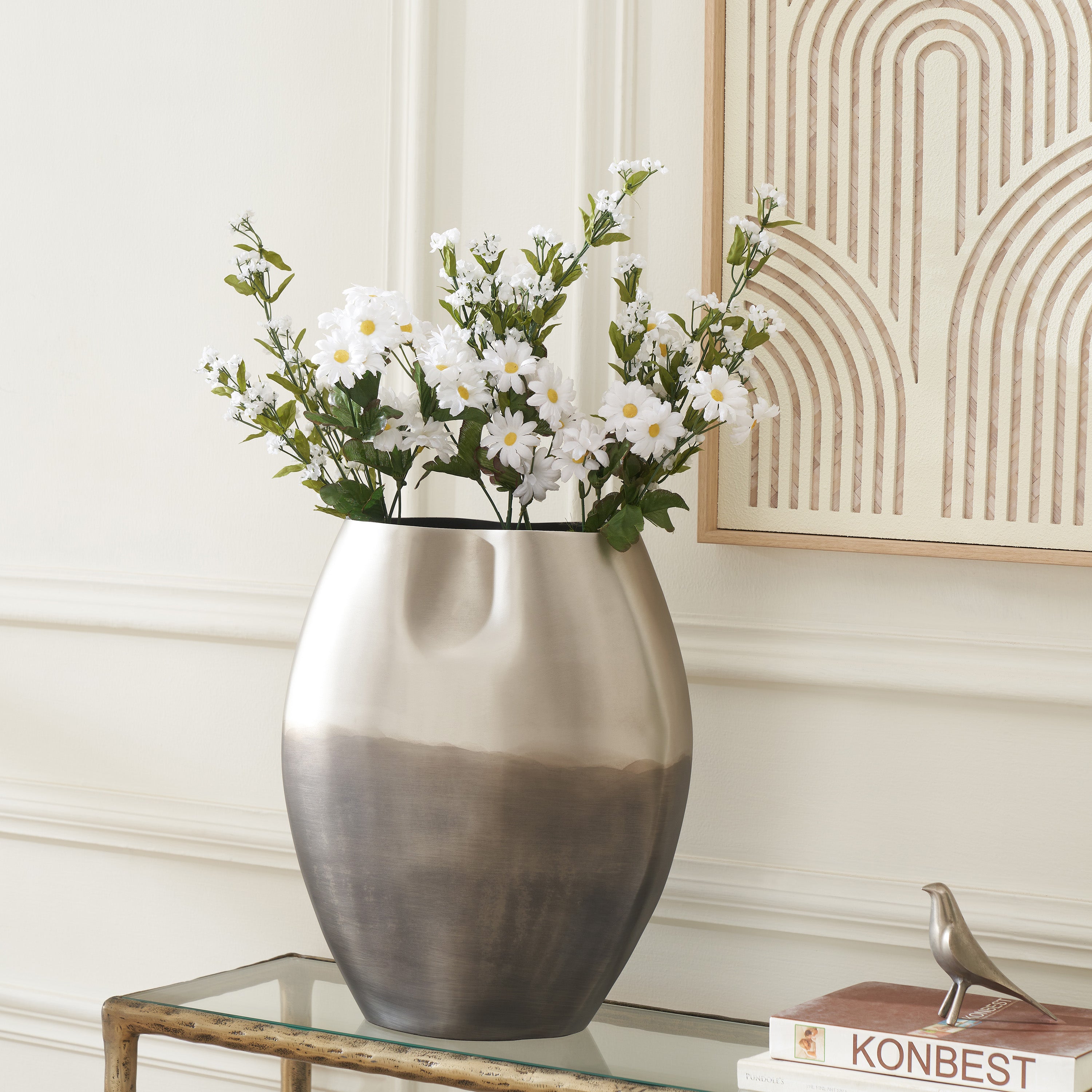 Chambray Indoor Vase, Grey-Vase-DECOROLALA