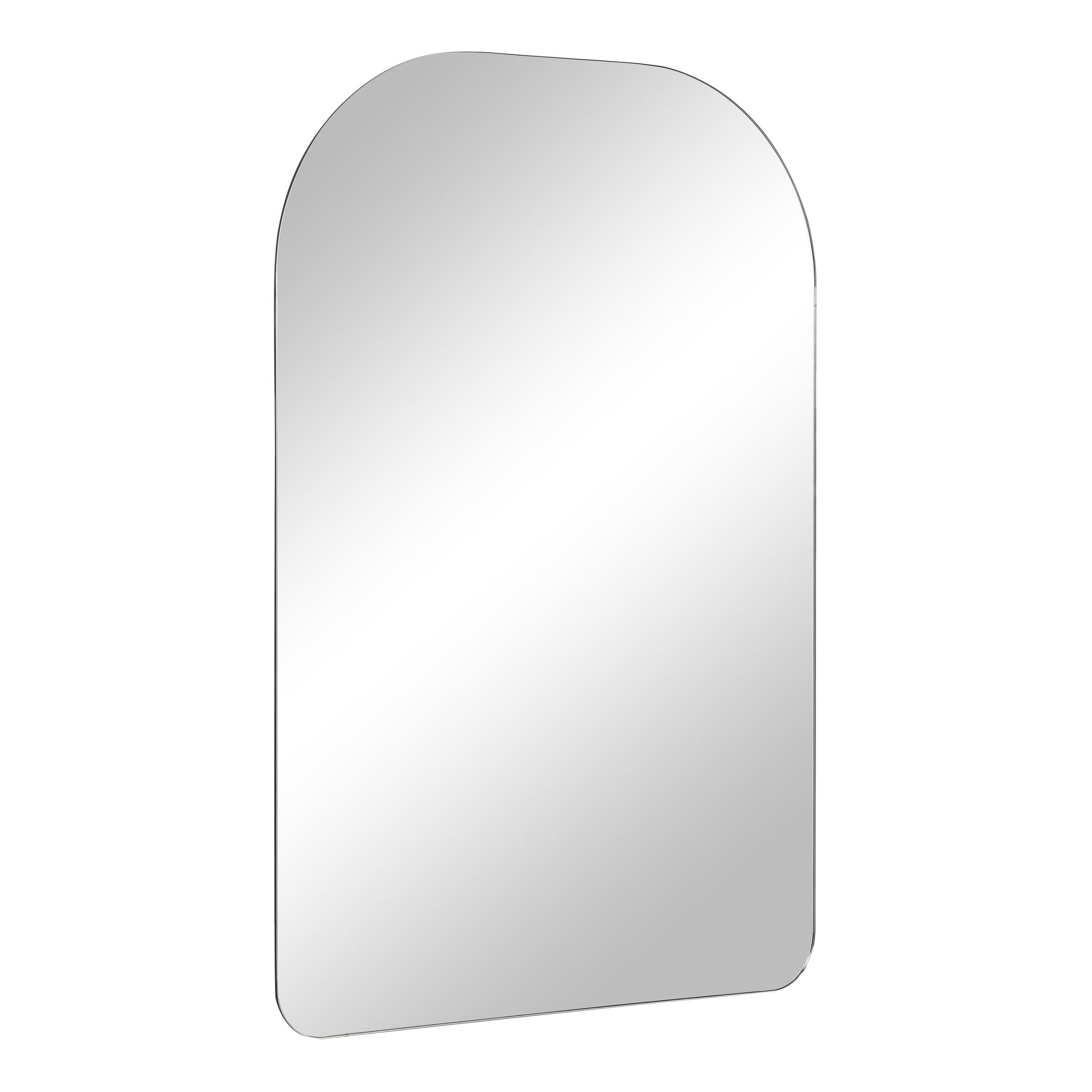 Chania 36" H x 24" W Wall Mirror, Grey-Mirror-DECOROLALA