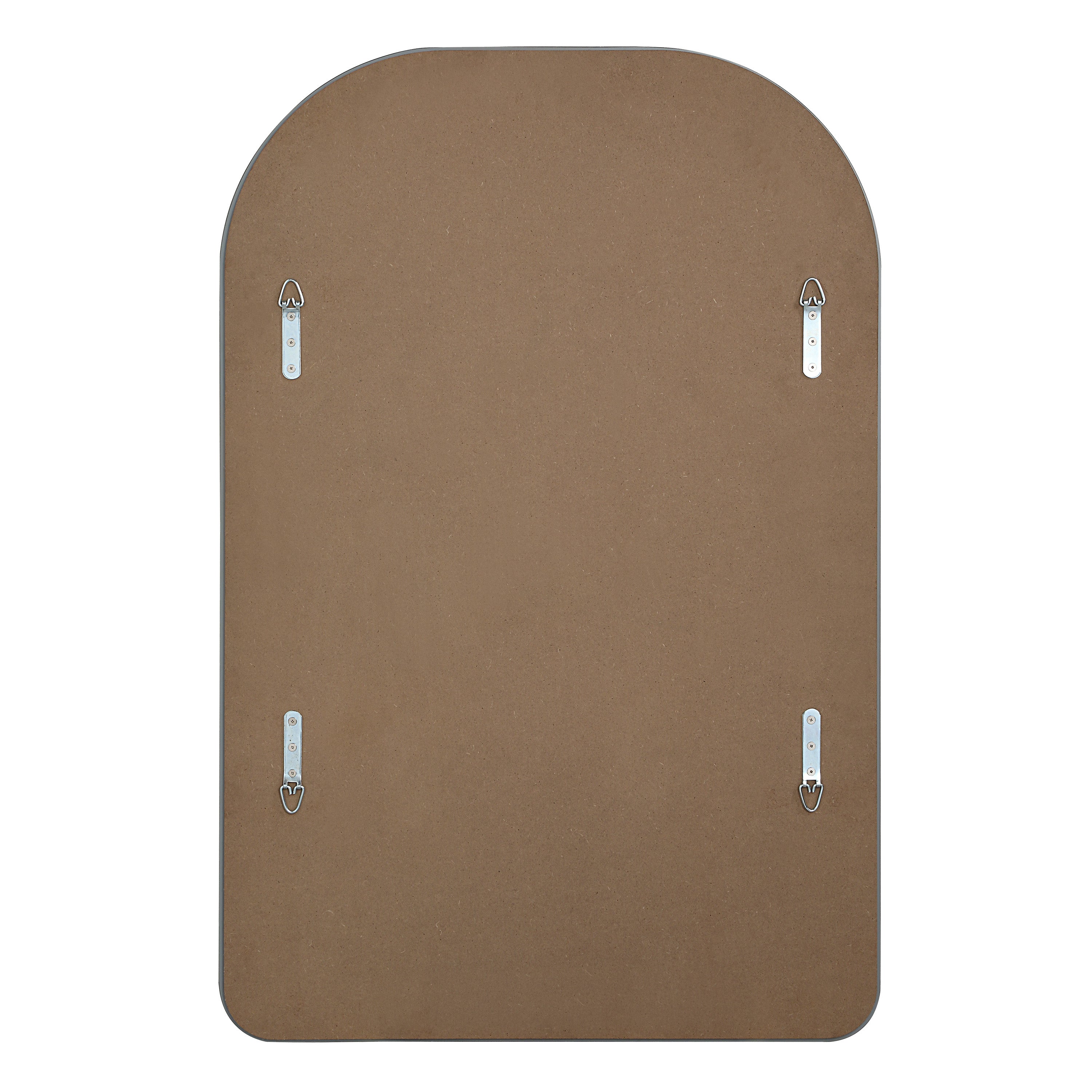 Chania 36" H x 24" W Wall Mirror, Grey-Mirror-DECOROLALA