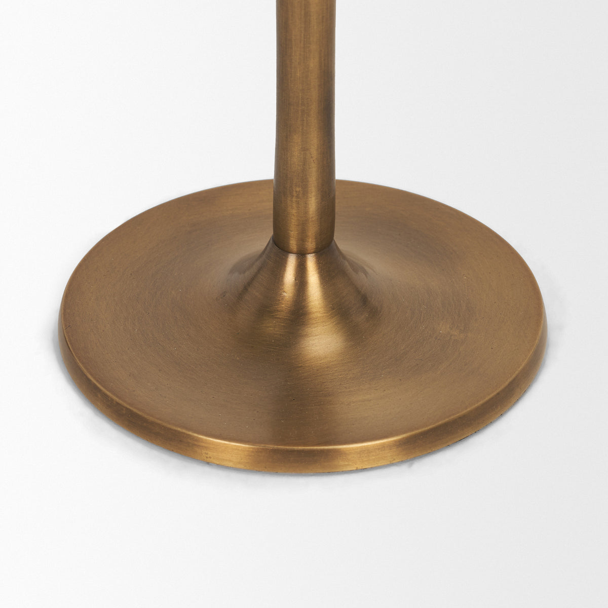 Chantria Large Solid Natural Brass Adjustable Taper Candle Holder-Table Candle Holders-DECOROLALA