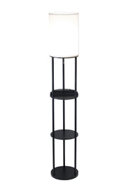 Charging Station Shelf Floor Lamp-Lighting-DECOROLALA