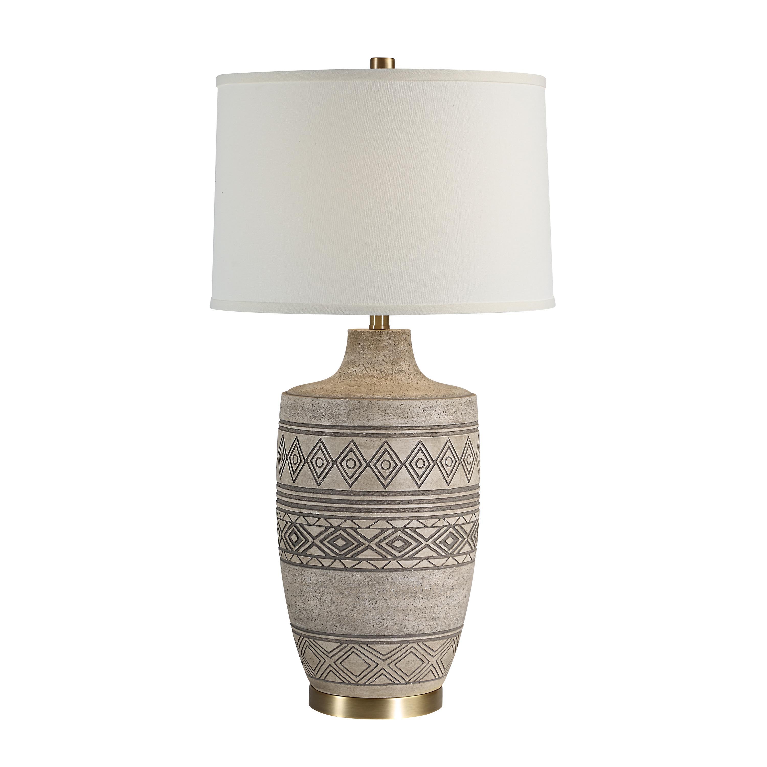 Charlize 30.5" Height Table Lamp, Cream-Table Lamp-DECOROLALA