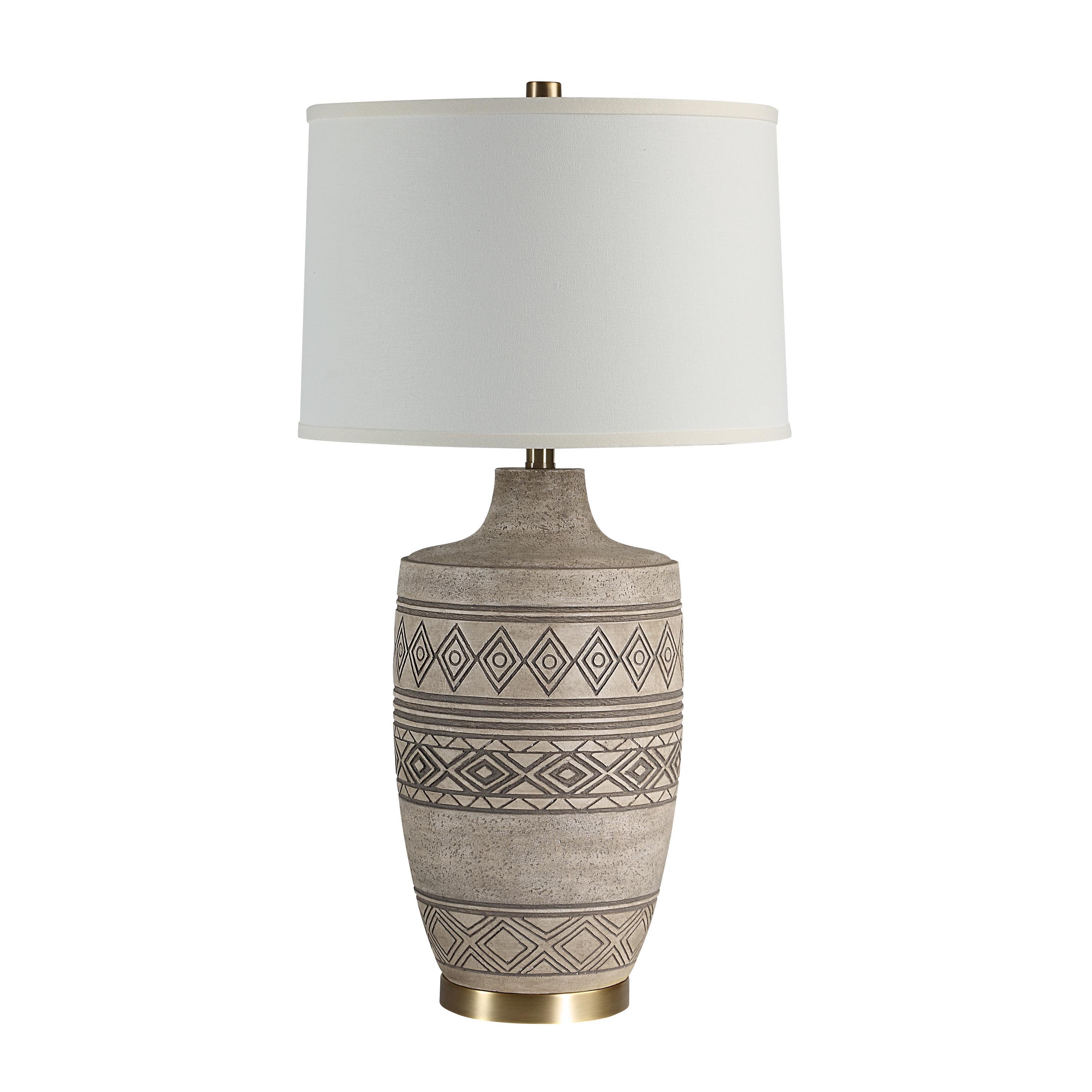 Charlize 30.5" Height Table Lamp, Cream-Table Lamp-DECOROLALA