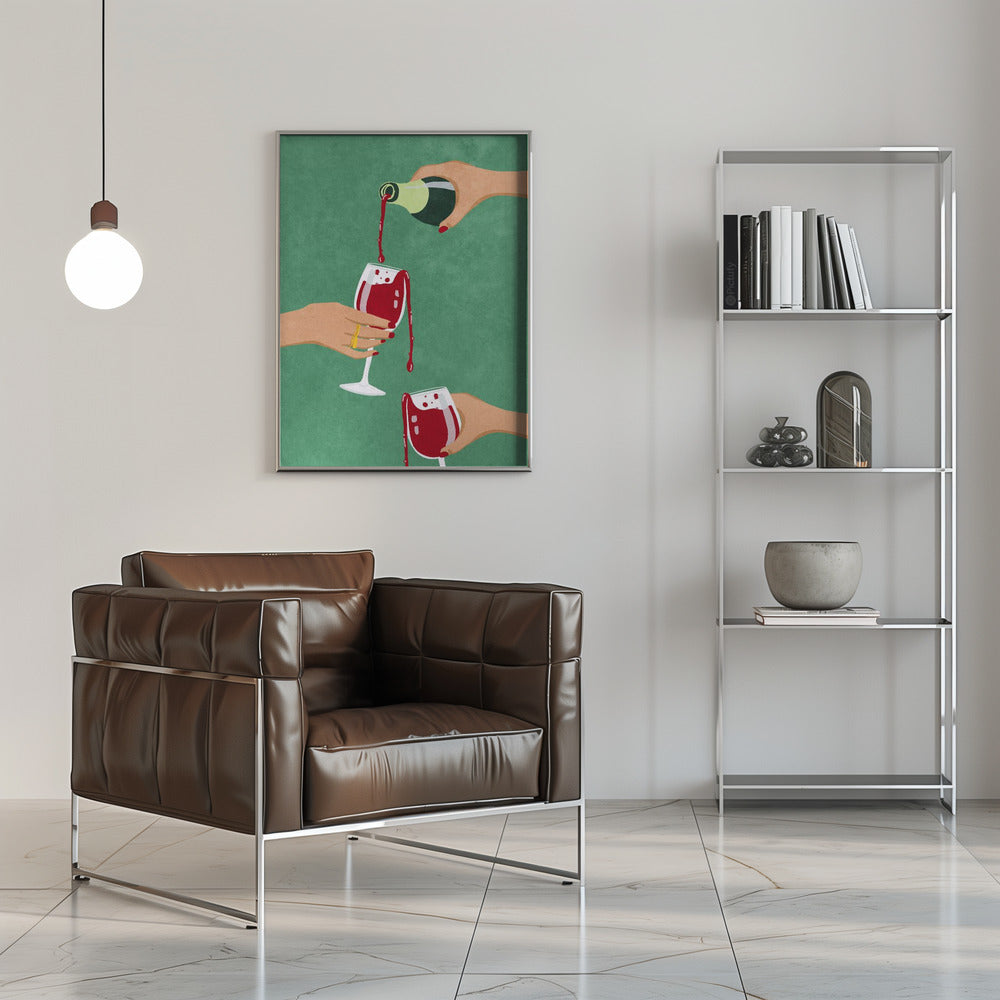 Cheers Girls Wall Art by Raissa Oltmanns-Canvas Print-DECOROLALA