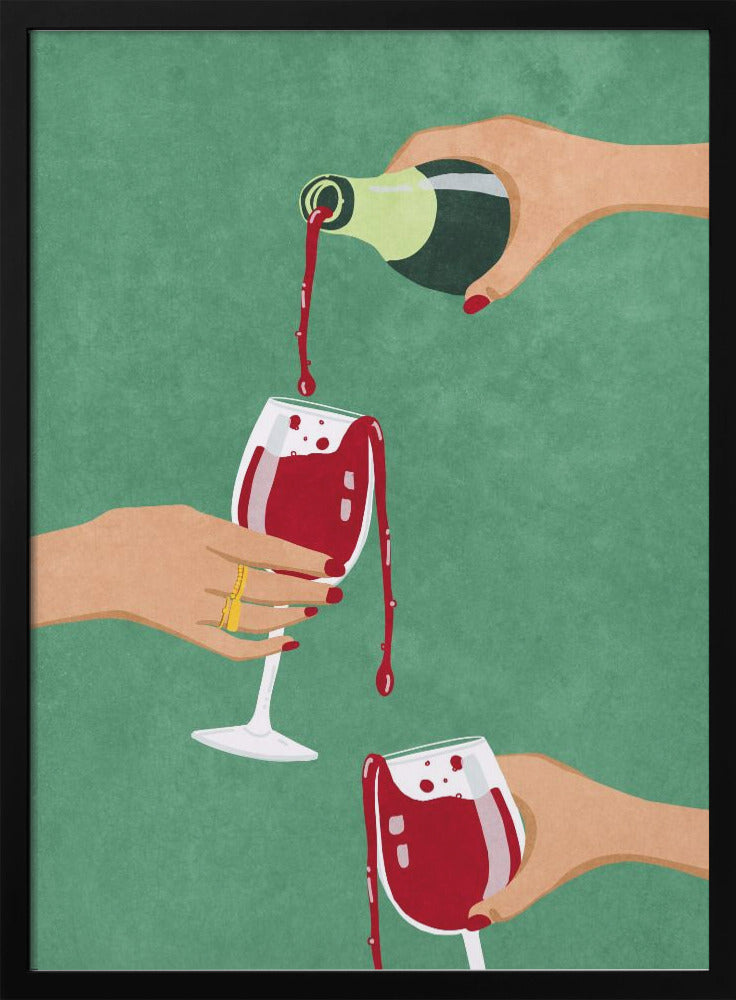 Cheers Girls Wall Art by Raissa Oltmanns-Canvas Print-DECOROLALA