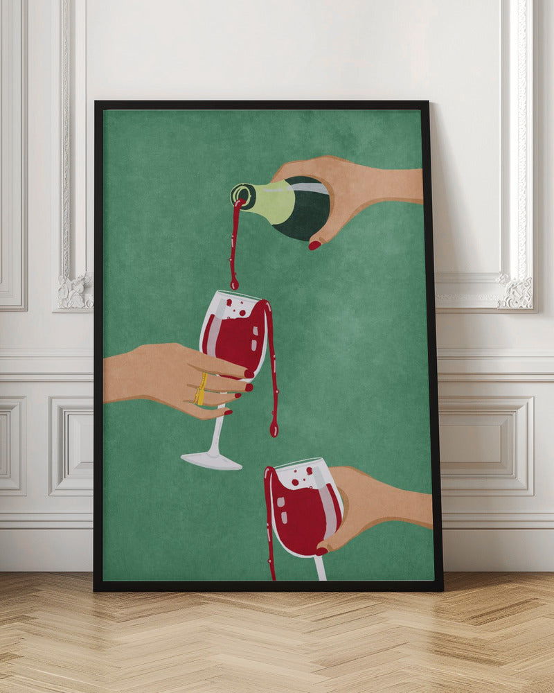 Cheers Girls Wall Art by Raissa Oltmanns-Canvas Print-DECOROLALA