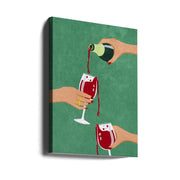 Cheers Girls Wall Art by Raissa Oltmanns-Canvas Print-DECOROLALA