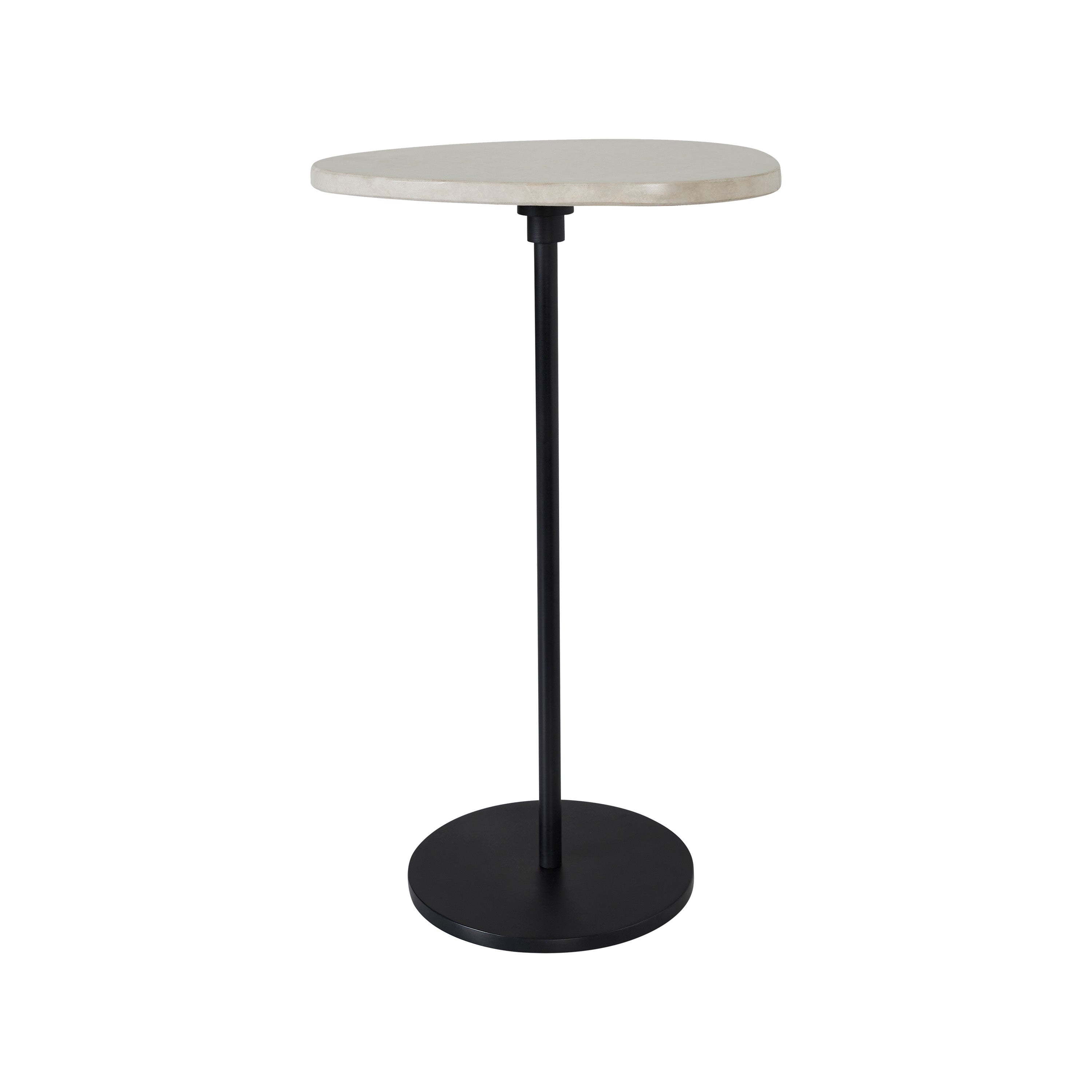 Chelsea Indoor Iron Side Table, Black-End Table-DECOROLALA