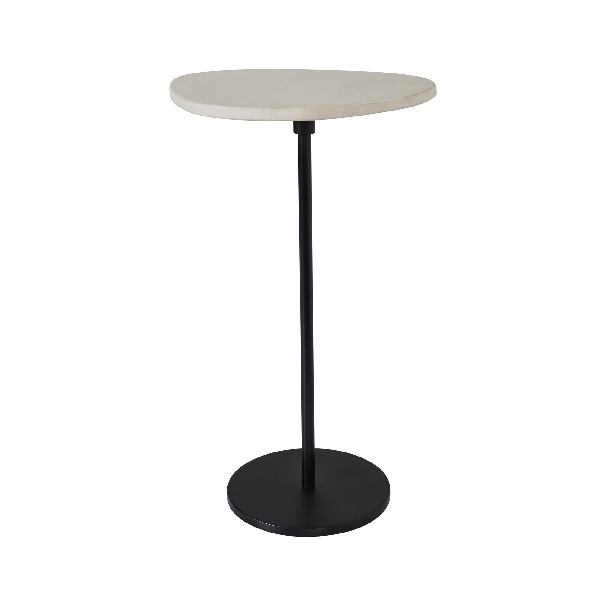 Chelsea Indoor Iron Side Table, Black-End Table-DECOROLALA