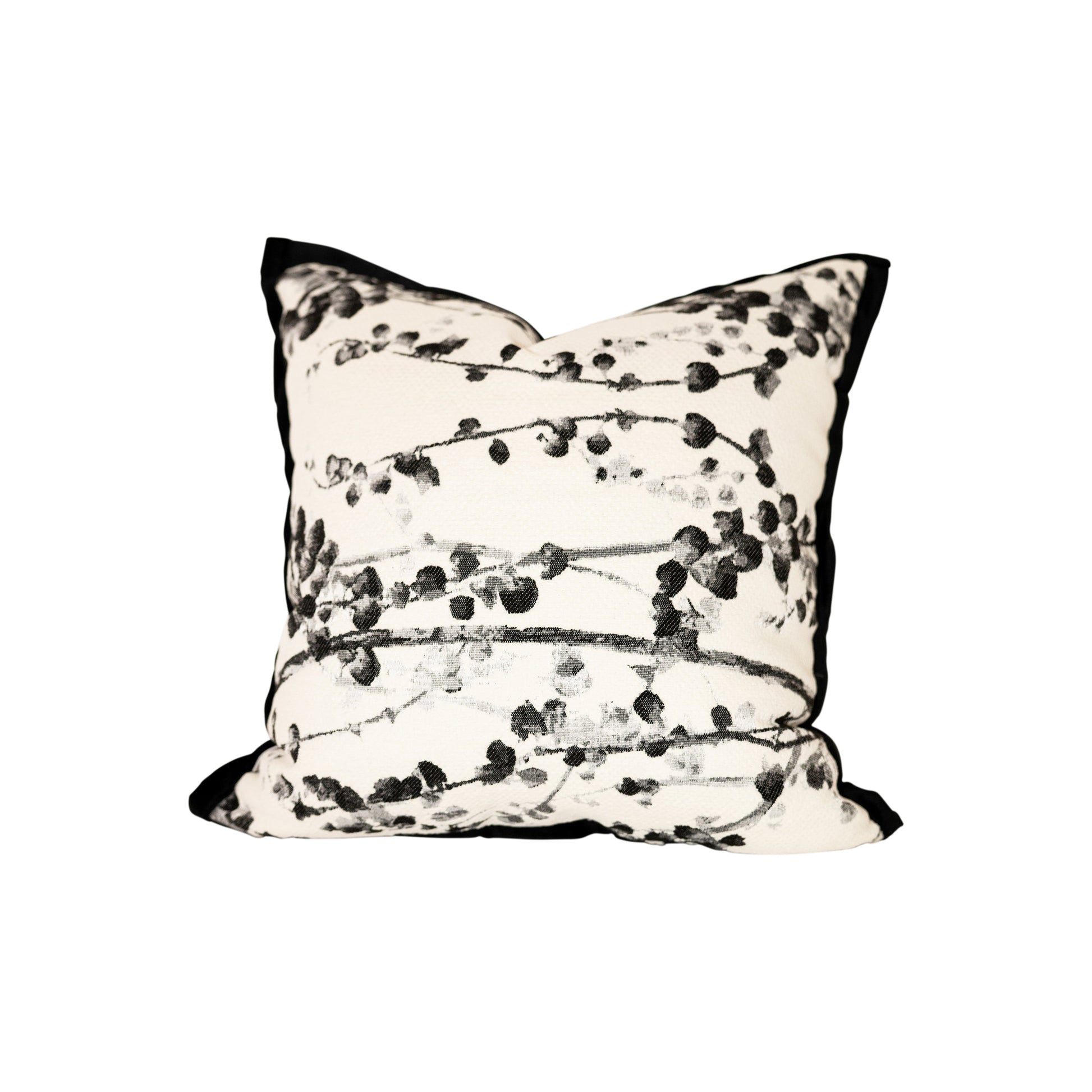 Chenille Branch Design Jacquard Pillow-Decorative Cushions-DECOROLALA