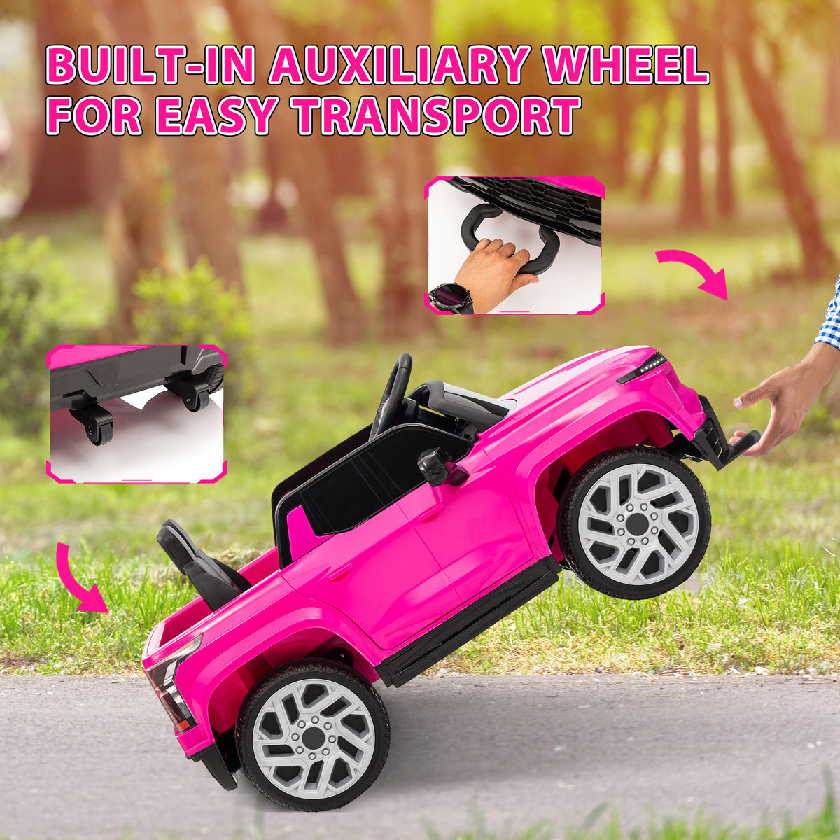 12V CHEVROLET SILVERADO EV RST Licensed Kids Car w/ Remote, Spring Suspension, Soft Start, Training Wheels-Toys & Games > Baby & Toddler Toys > Electric Ride-On Toys > Electric Toy Cars-DECOROLALA