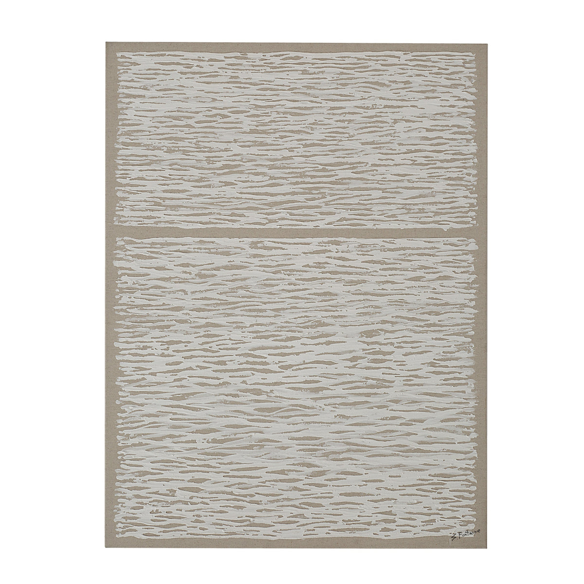 Chiari 36" Wide Canvas Art, White-Canvas Prints-DECOROLALA