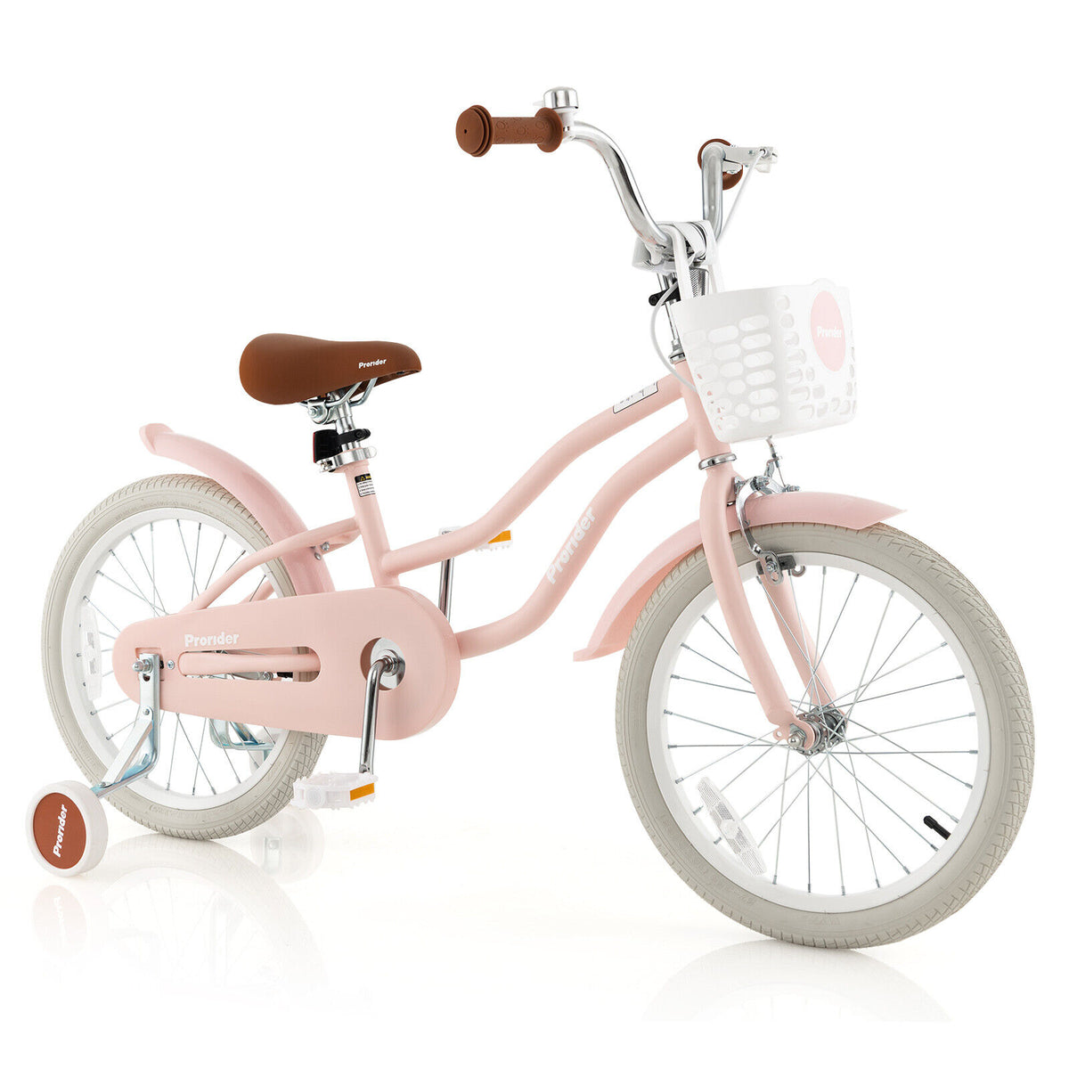 Vélo pour enfants avec frein à main avant et 2 roues stabilisatrices