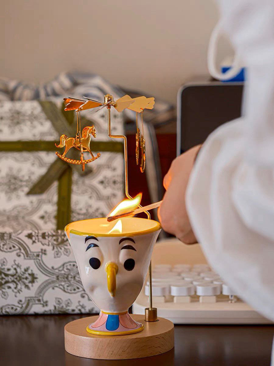 Chip Potts Scented Soy Wax Candles Set of 2 Pcs - Cute Ceramic Cartoon Mug Candle-Candle-DECOROLALA