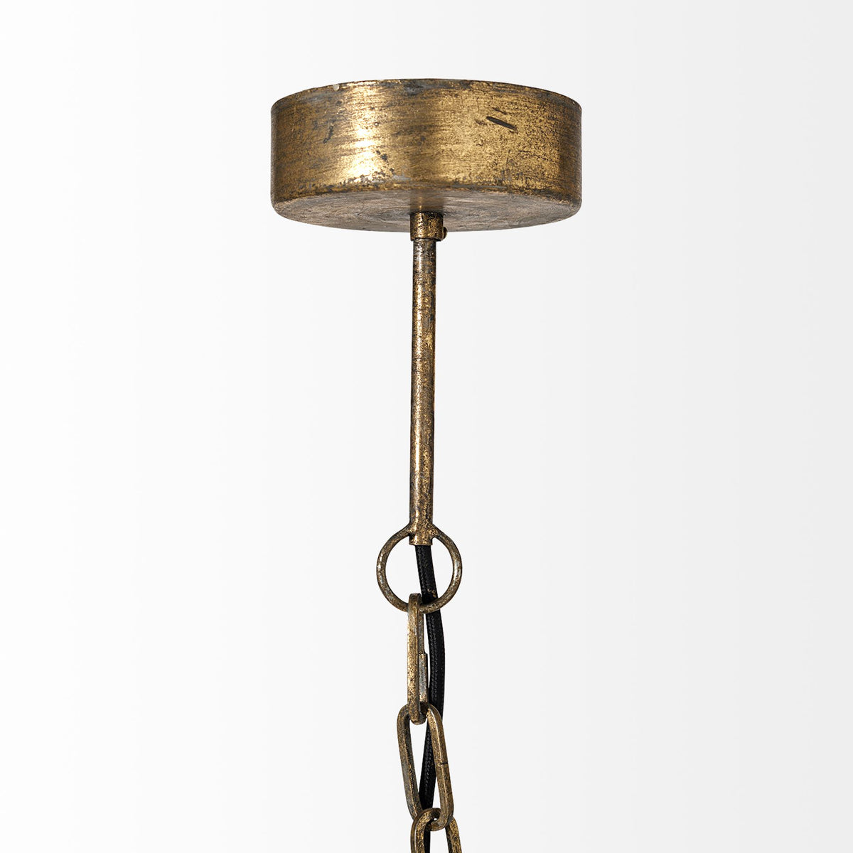 Chiron II 36L x 36W x 38H Gold Metal Globe Six Bulb Chandelier-Chandeliers-DECOROLALA