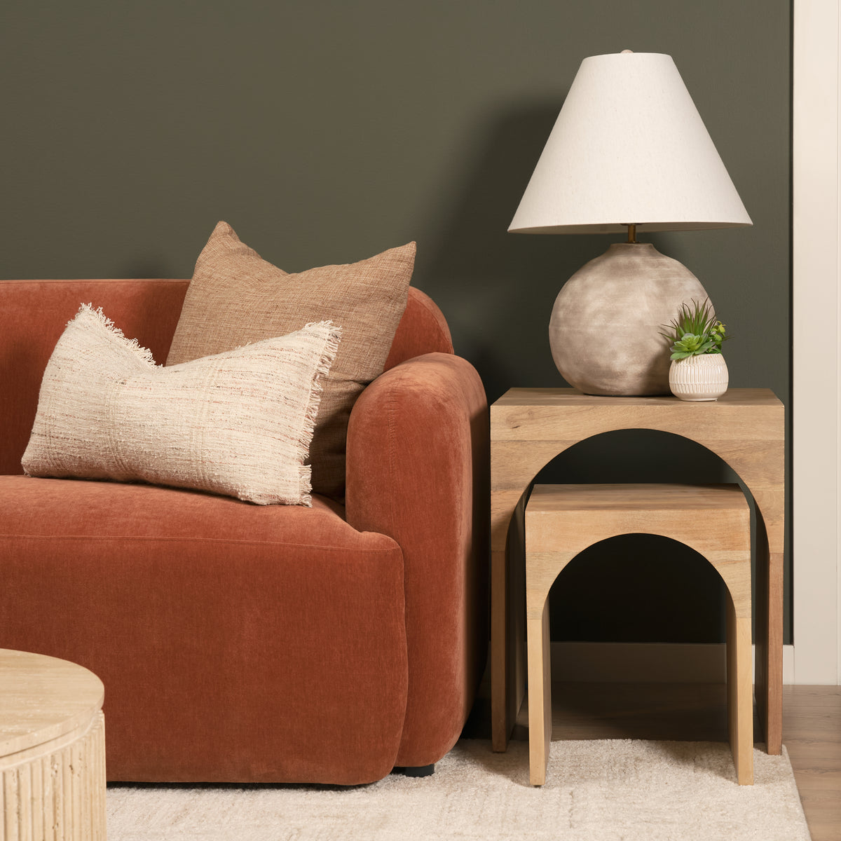 Chloe Cottage Wood Nesting Accent Tables-Accent Tables-DECOROLALA