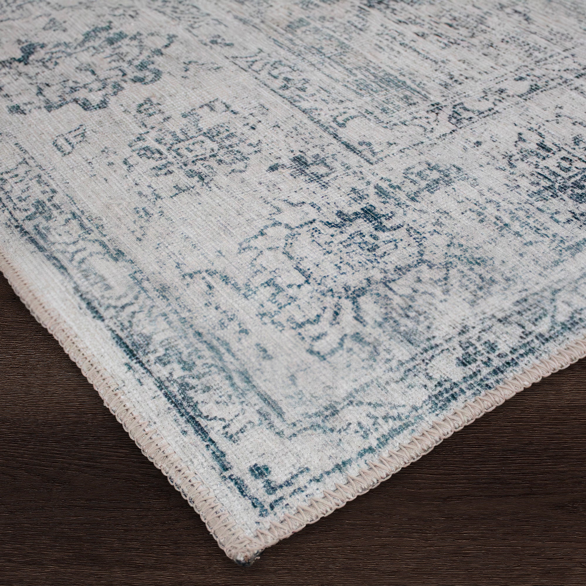 Chloe Patterned Area Rug Blue Grey-Carpets-DECOROLALA