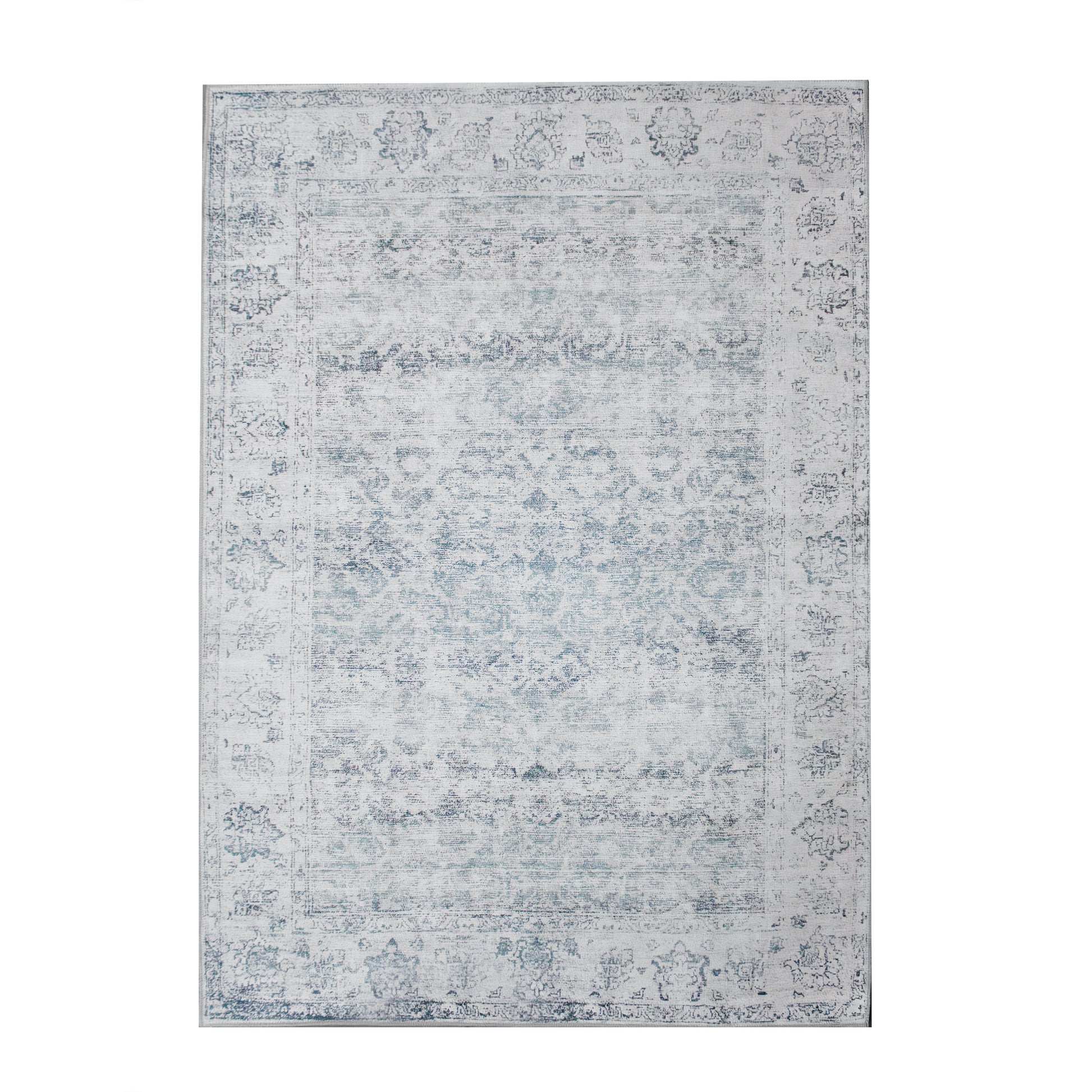 Chloe Patterned Area Rug Blue Grey-Carpets-DECOROLALA