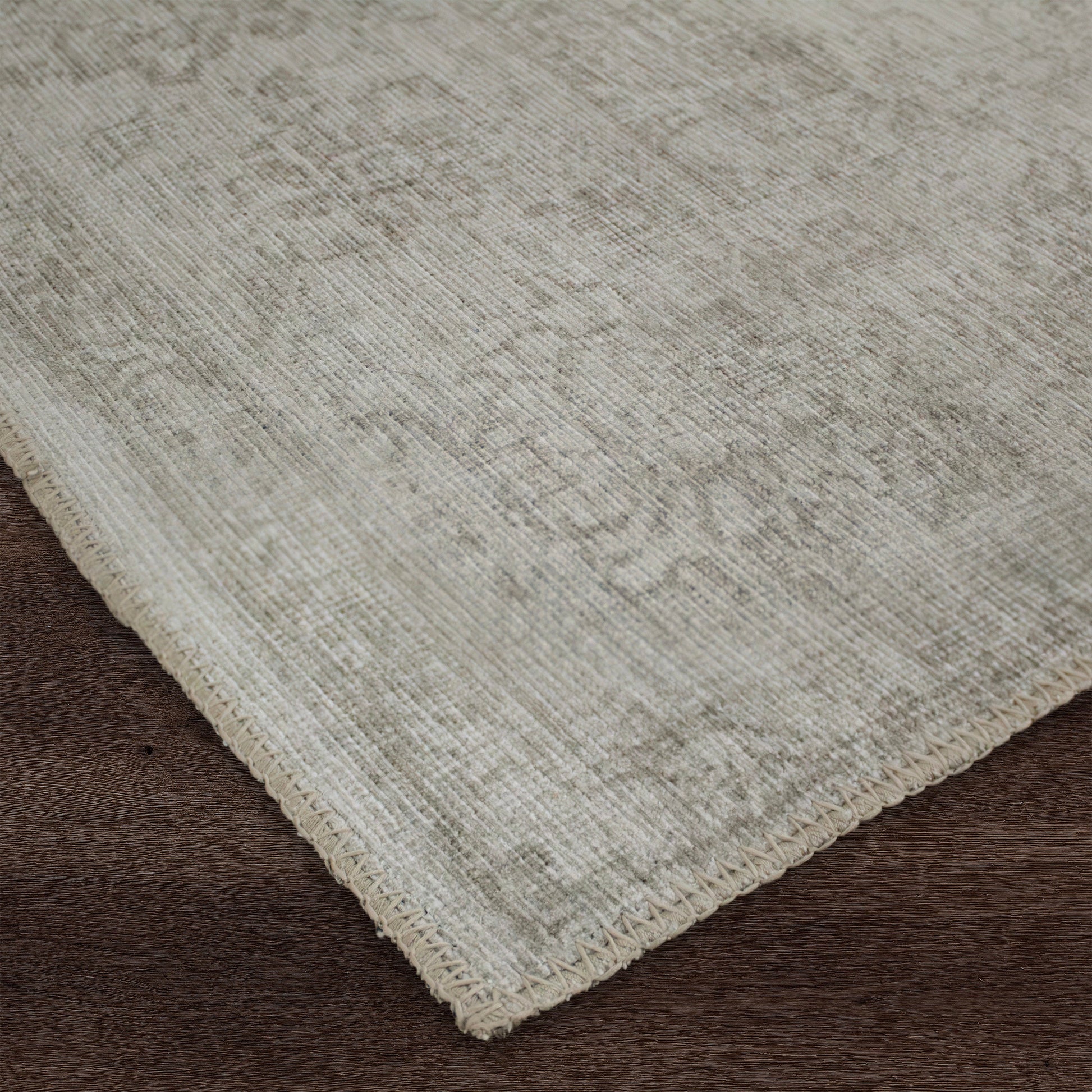 Chloe Patterned Area Rug - Taupe & Olive-Carpets-DECOROLALA