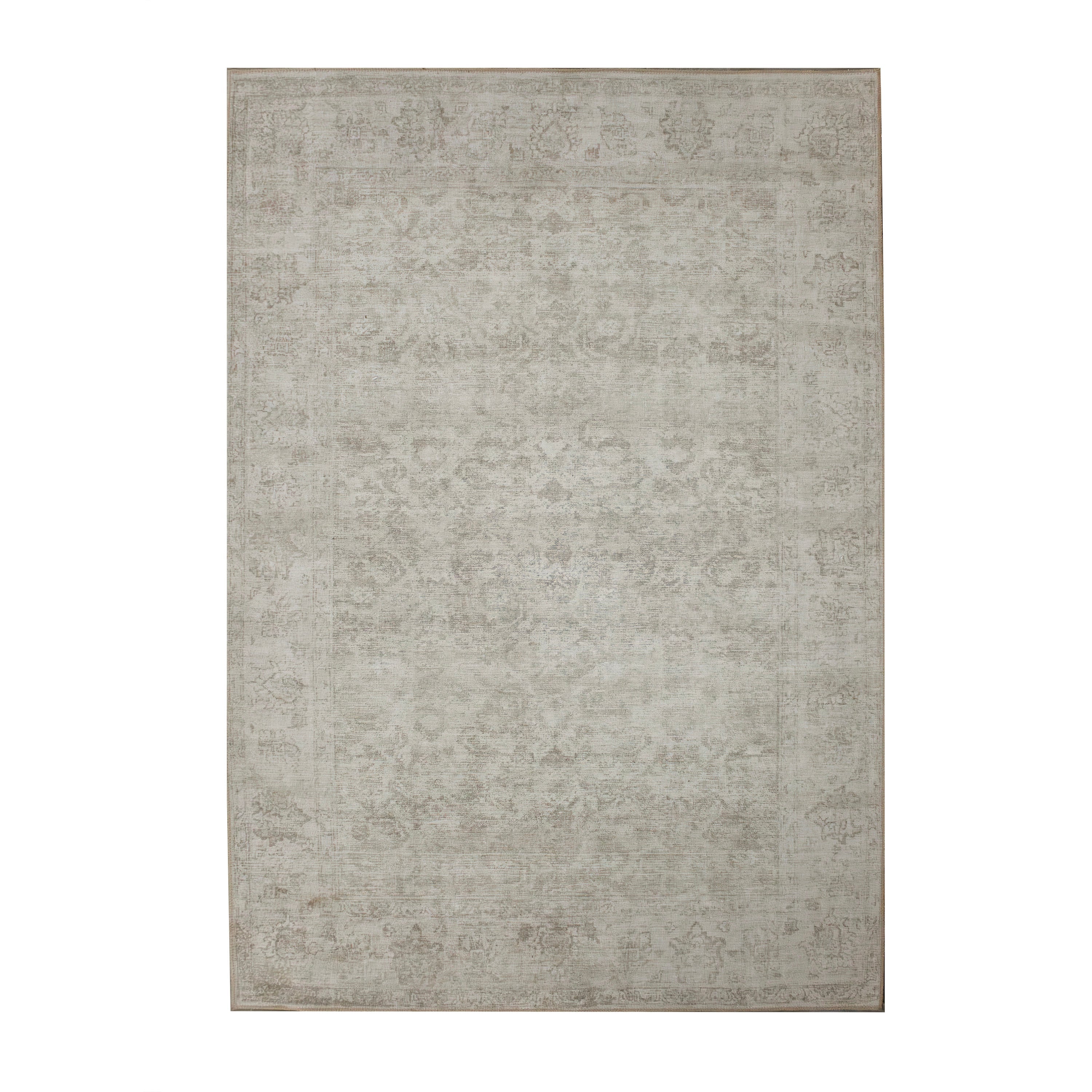 Chloe Patterned Area Rug - Taupe & Olive-Carpets-DECOROLALA