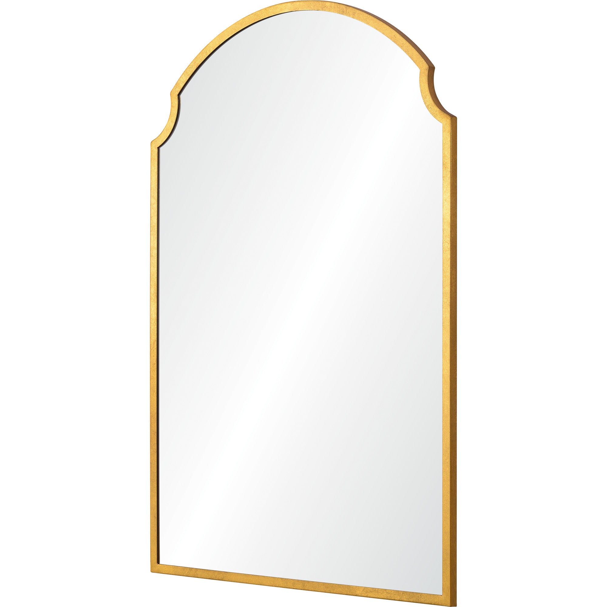 Christine 36" Tall Irregular Wall Mirror, Yellow-Mirror-DECOROLALA