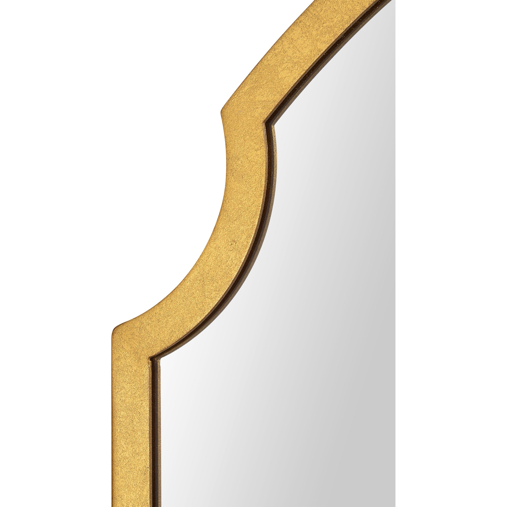 Christine 36" Tall Irregular Wall Mirror, Yellow-Mirror-DECOROLALA