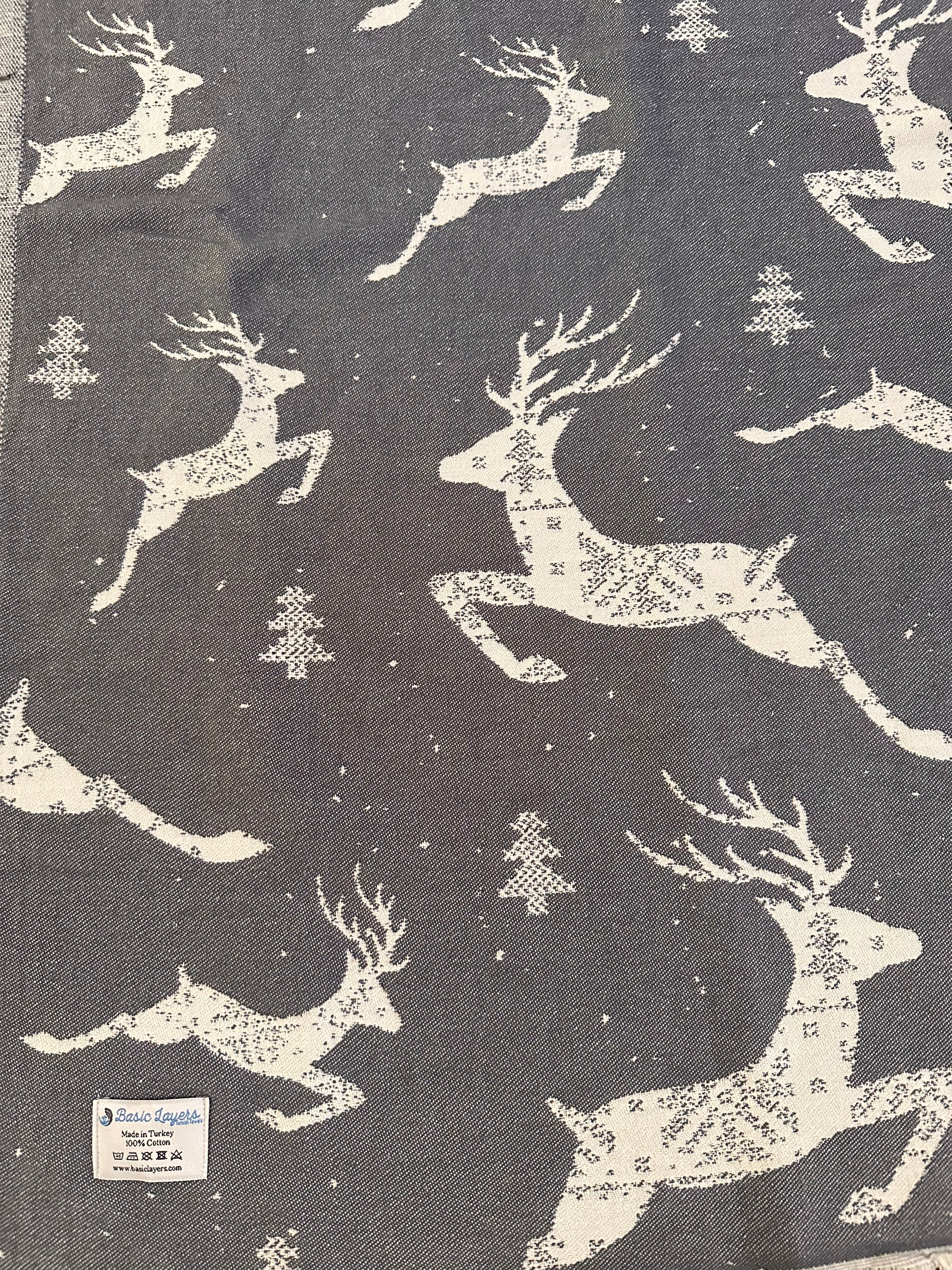 Christmas Turkish Cotton Throw 56" X 72"-Turkish Throw-DECOROLALA